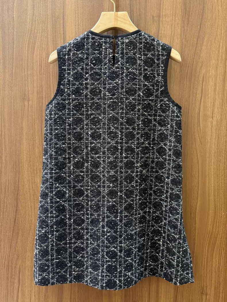 Dior Dior 2024 Early Autumn Series Rattan plaid knitted dress Size XS / US 0-2 / IT 36-38 - 4 Thumbnail