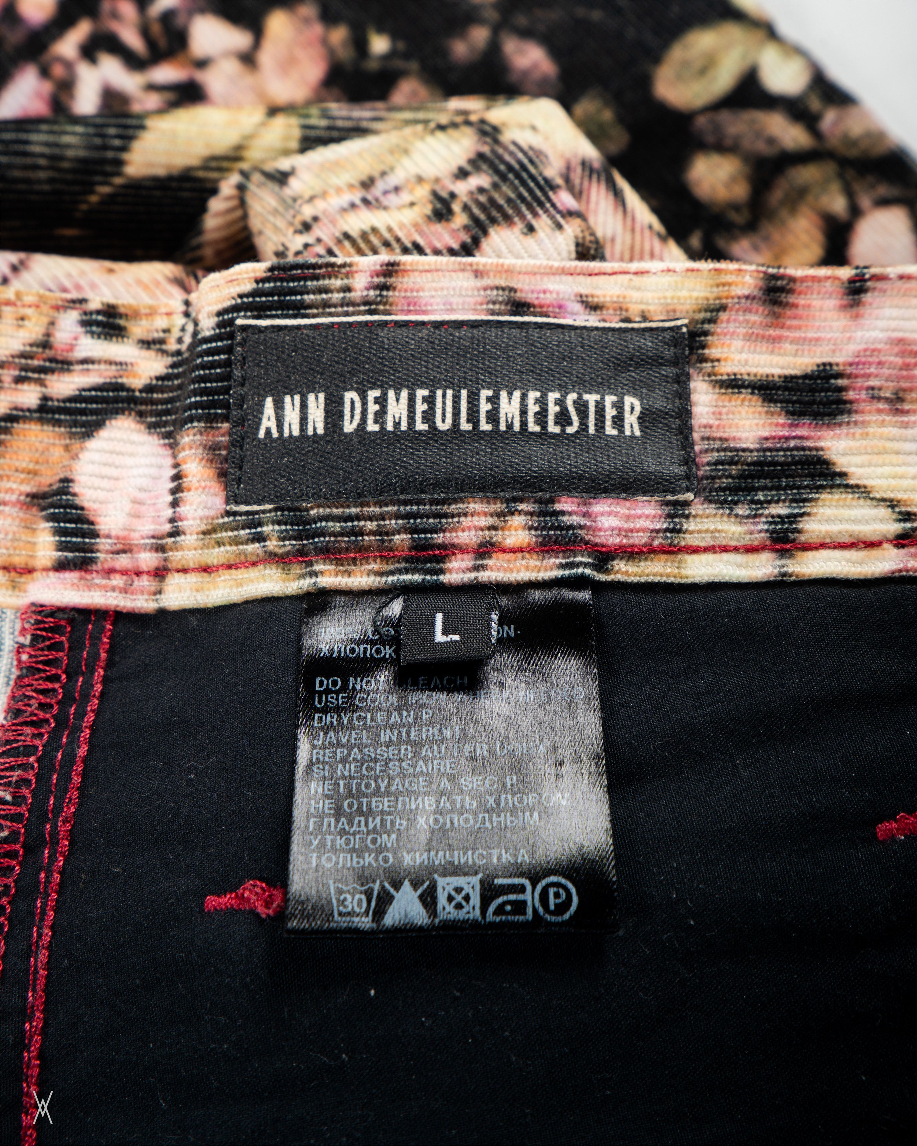 Ann Demeulemeester Ann Demeulemeester floral print corduroy trousers Size US 34 / EU 50 - 3 Thumbnail