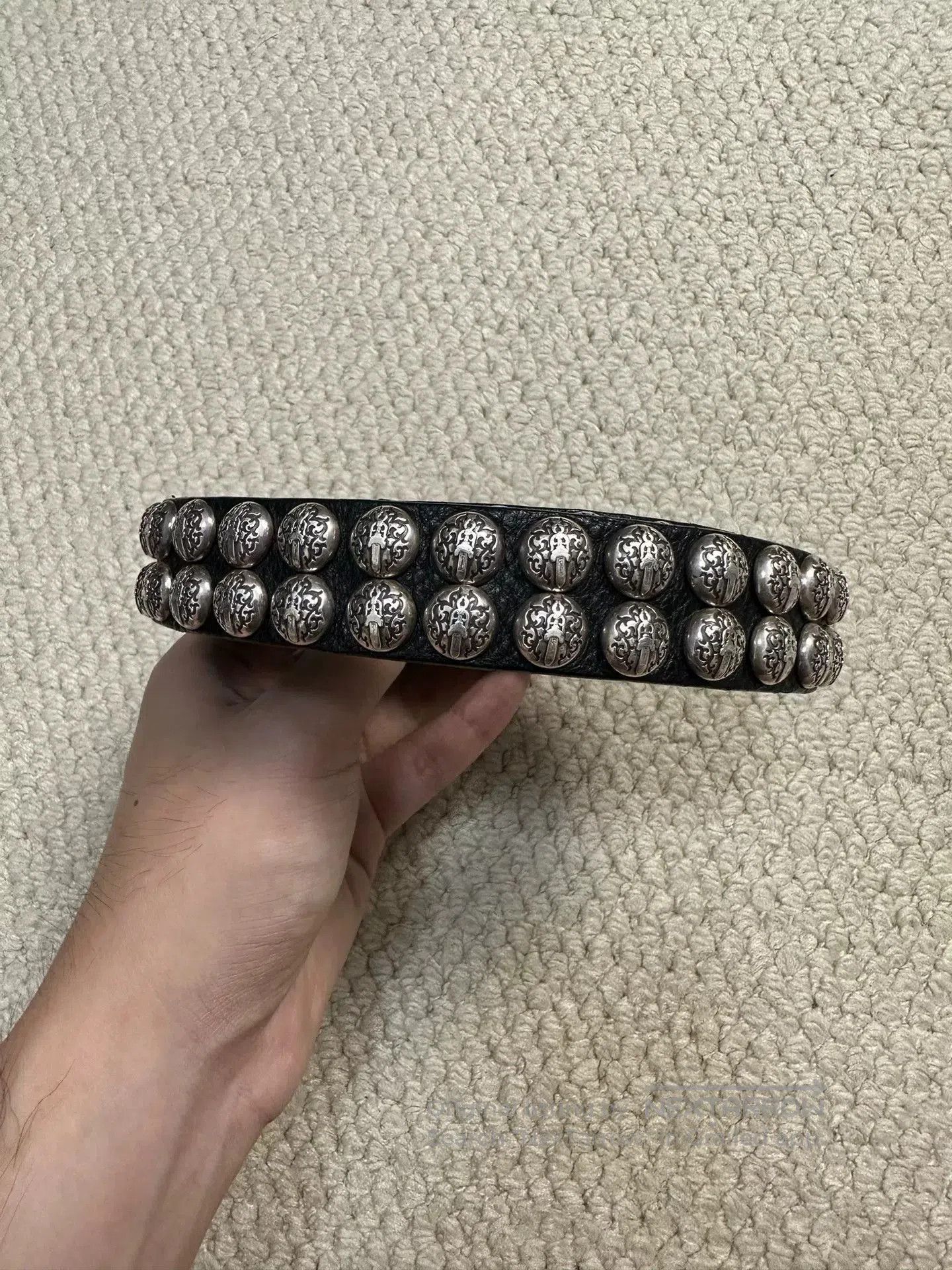 Chrome Hearts Chrome Hearts Gunslinger Narrow Silver Stud Belt. Size ONE SIZE - 3 Thumbnail
