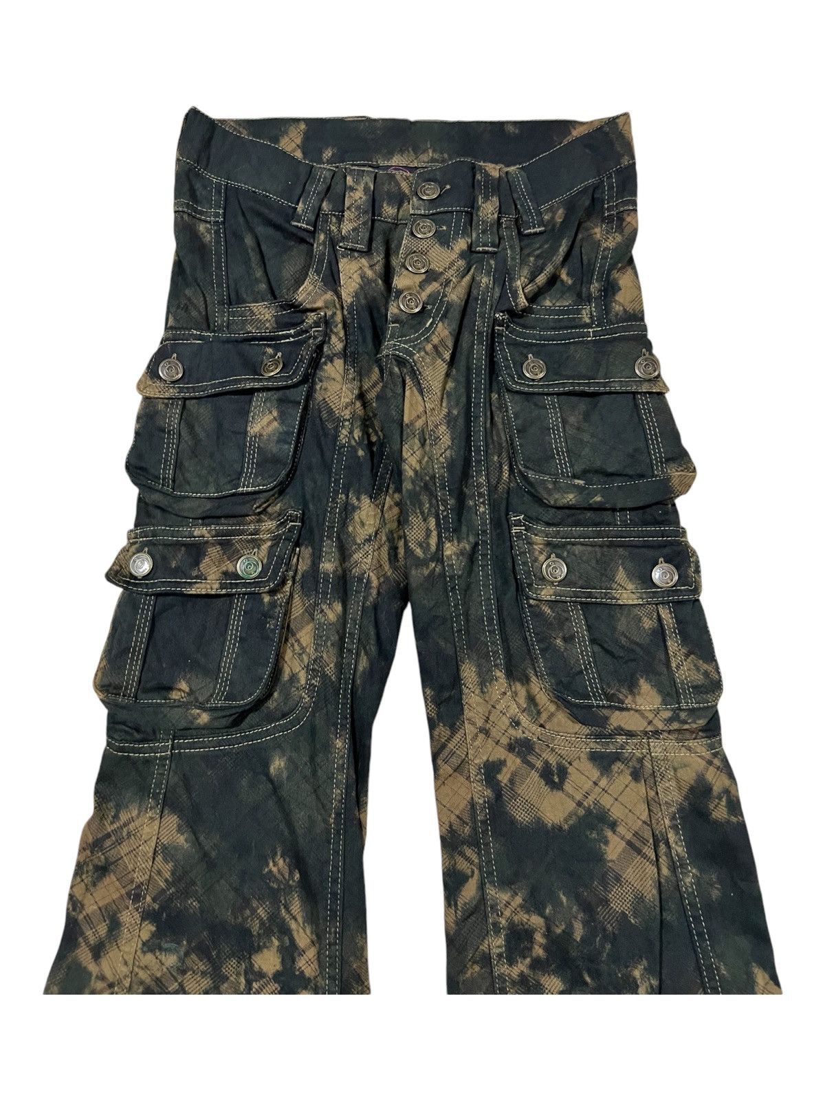 If Six Was Nine Y2K LGB Style Hikari 🇯🇵 Super Flare Cargo Bondage Pants Size US 28 / EU 44 - 4 Thumbnail