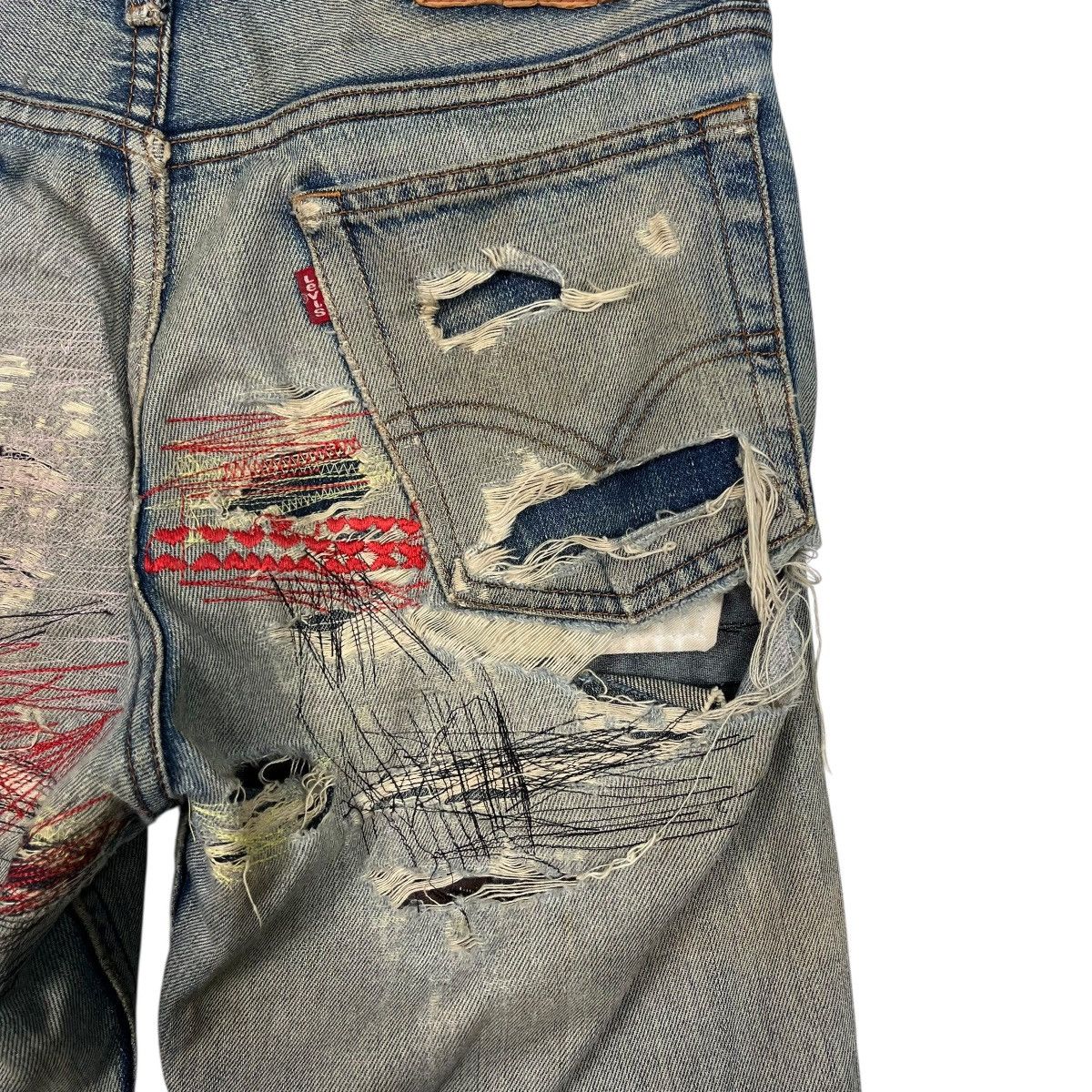Levi's Vinatage Levis Sashiko Custom Denim Jeans Size US 30 / EU 46 - 11 Thumbnail