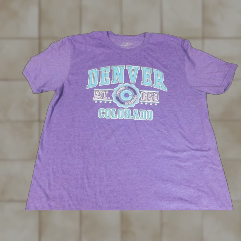 Vintage stellar Mens T-Shirt Shirt XL Purple Beach Logo Crew Neck Cotton Short Sleeve Size US XL / EU 56 / 4 - 1 Thumbnail
