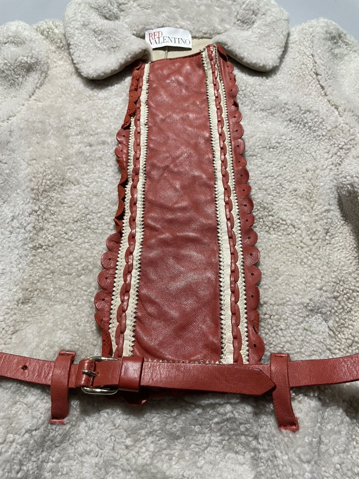 RED Valentino Red Valentino Lamb Fur Trench Coat Size S / US 4 / IT 40 - 4 Thumbnail