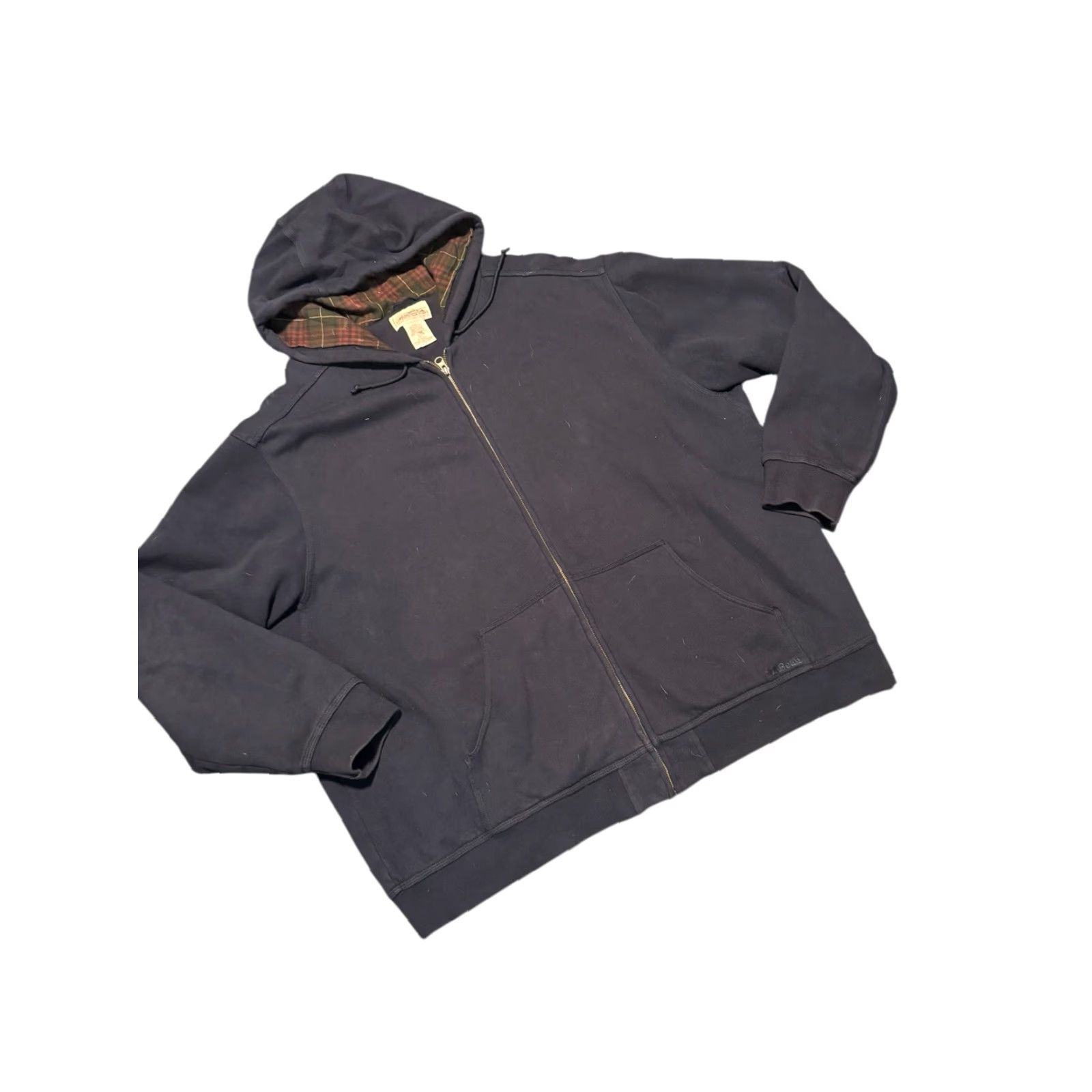 Vintage LL Bean Jacket Mens 2XL Black Plaid Lined Katahdin Iron Works Full Zip Size US XXL / EU 58 / 5 - 3 Thumbnail