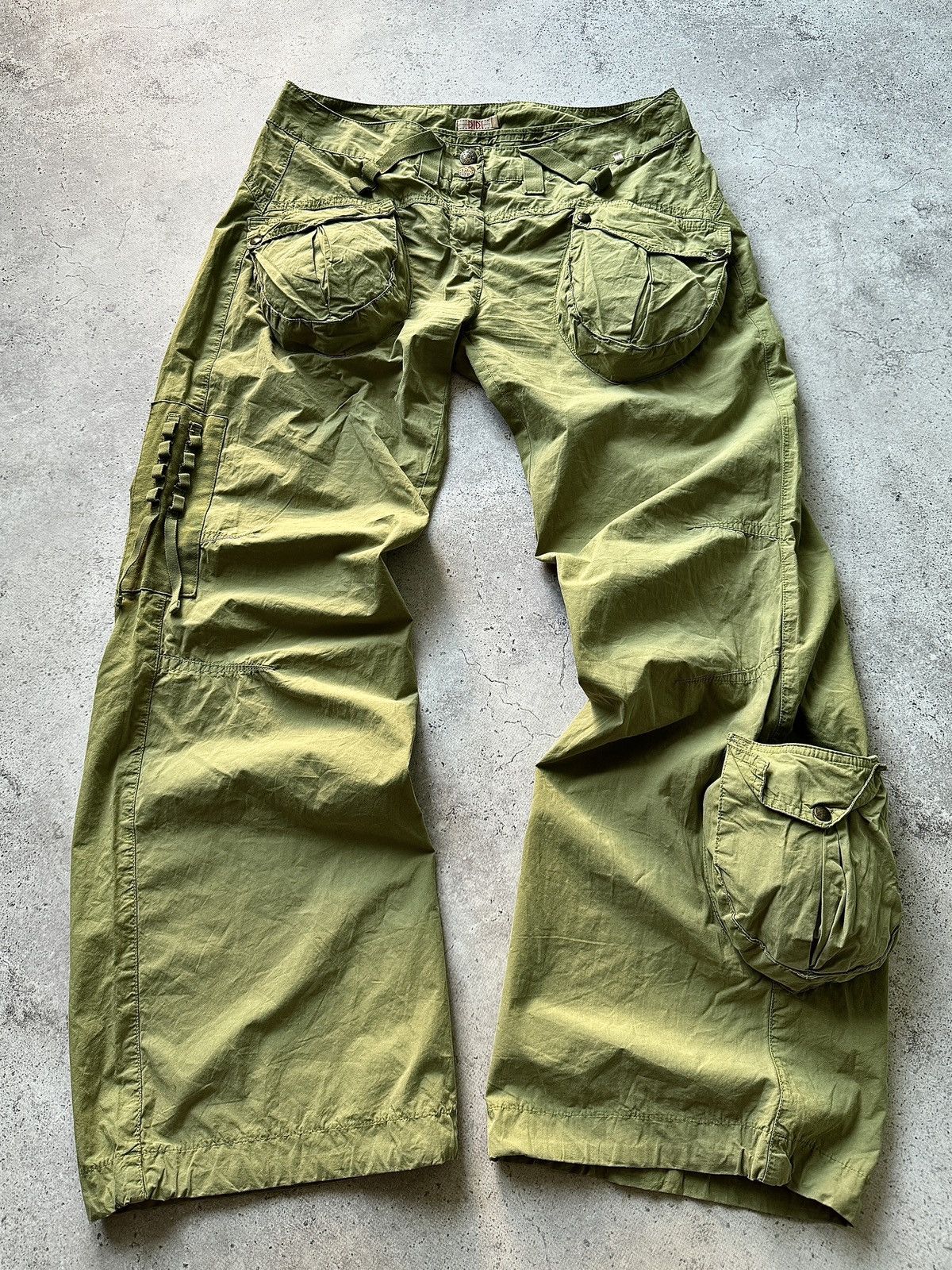 If Six Was Nine × Japanese Brand × Le Grande Bleu (L.G.B.) Vintage Japanese LGB Style Y2K Faded Cargo Pants Size US 30 / EU 46 - 1 Thumbnail