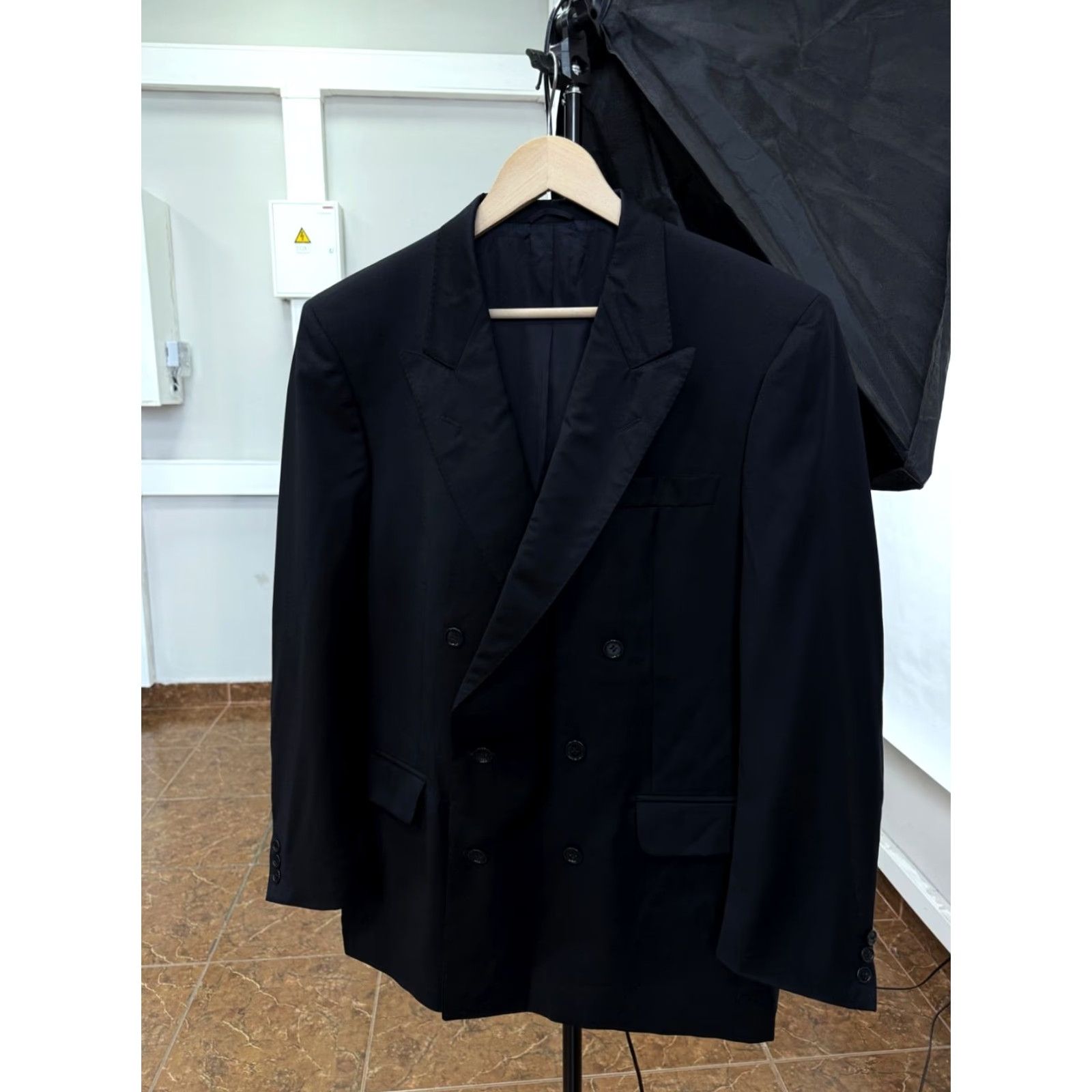 Loro Piana VINTAGE Loro Piana Blazer Men M/L Black Retro Rare Blazer Size 40R - 2 Thumbnail