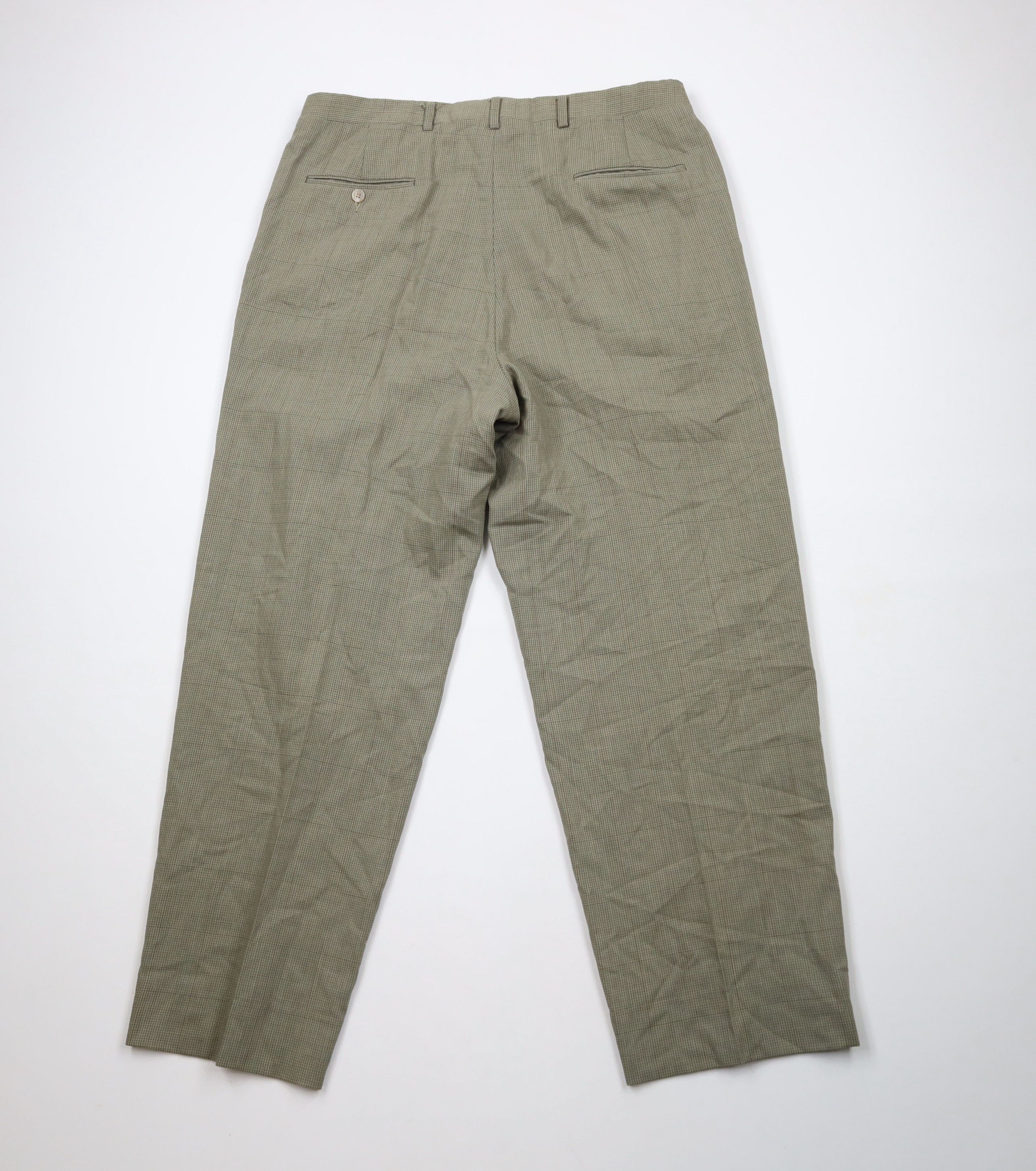 Christian Dior Monsieur × Vintage Vintage 90s Christian Dior Wide Leg Chino Pants Houndstooth Size US 36 / EU 52 - 7 Thumbnail