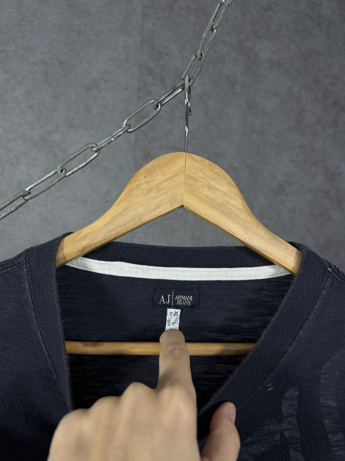Armani Armani Jeans vintage designer luxury longsleeve Size US XL / EU 56 / 4 - 3 Thumbnail