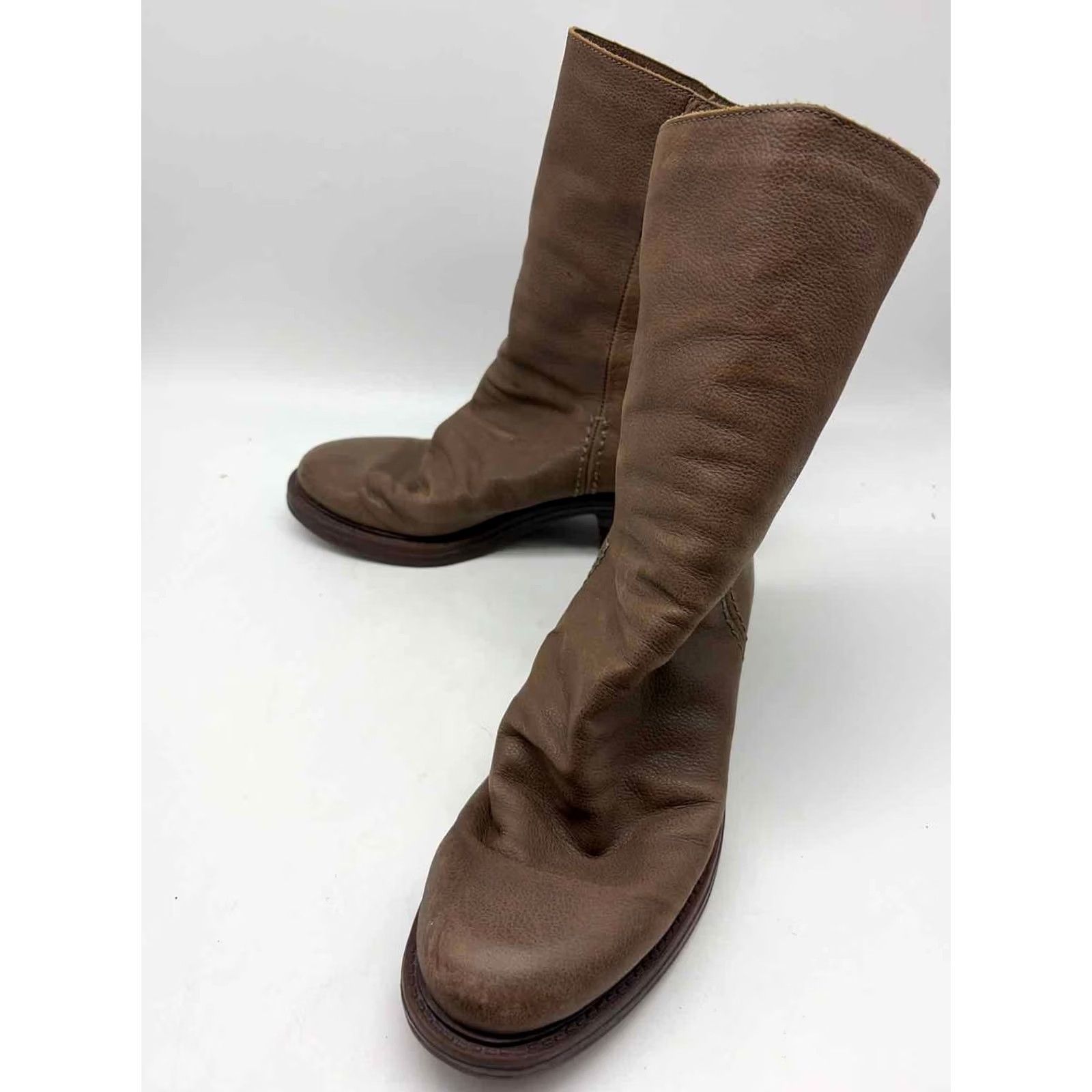 Vintage Pre-Owned OBT Brown Size 8 Ankle Boot Size US 8 / IT 38 - 2 Thumbnail