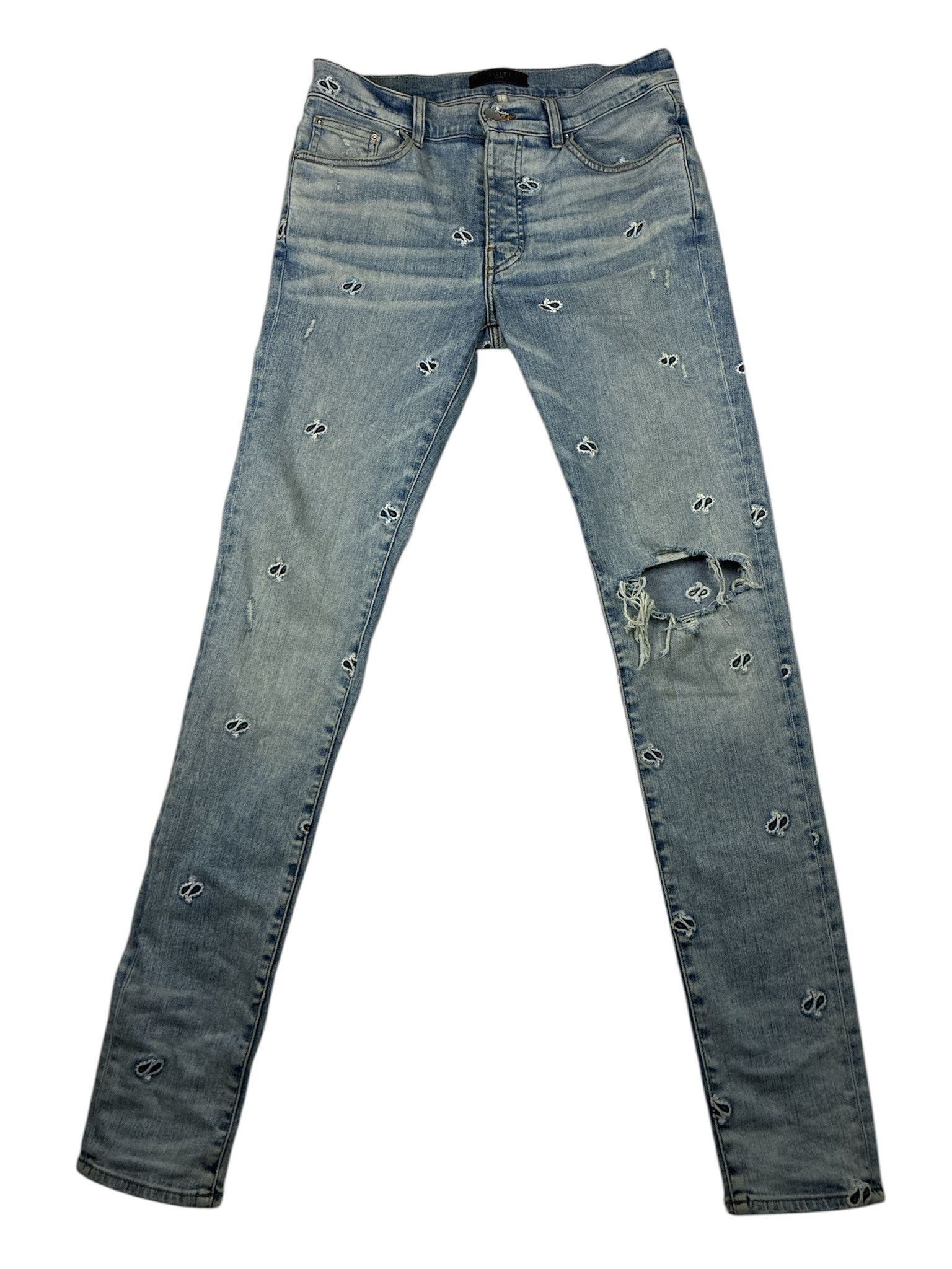Amiri Amiri Paisley Skinny Jeans Size US 32 / EU 48 - 1 Thumbnail