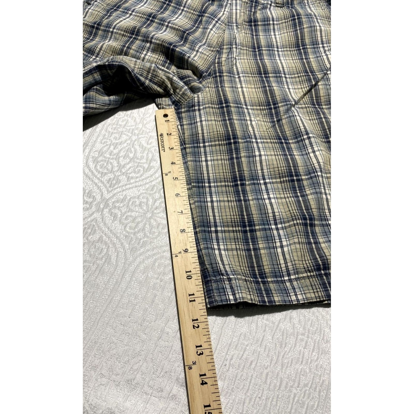 Vintage VINTAGE US Expedition Shorts Mens 36 Blue Green Plaid Chino Cotton Pockets Casual Size US 36 / EU 52 - 5 Thumbnail