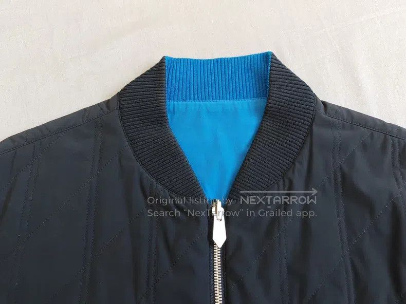 Hermes Hermes Double-faced jacket cotton coat, blue and black rev Size US L / EU 52-54 / 3 - 3 Thumbnail
