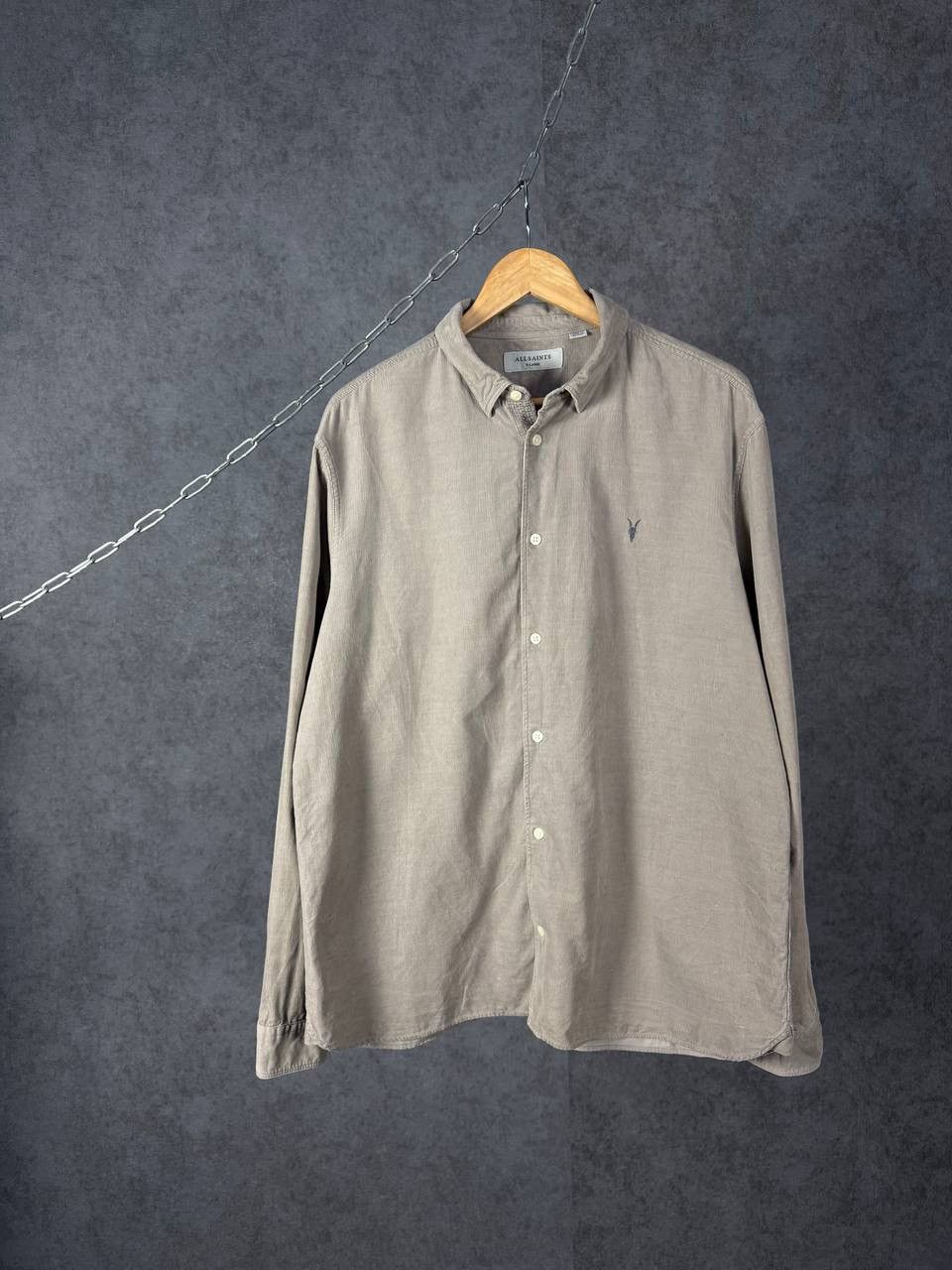Allsaints Allsaints designer logo velvet shirt Size US XL / EU 56 / 4 - 1 Thumbnail