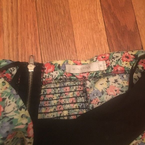 MINKPINK MinkPink floral strapless zipper mini dress Size M / US 6-8 / IT 42-44 - 4 Thumbnail