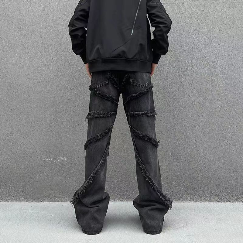 Japanese Brand × Jean Vintage Heavy Duty Washed Raw Edge Jeans Size US 34 / EU 50 - 3 Thumbnail