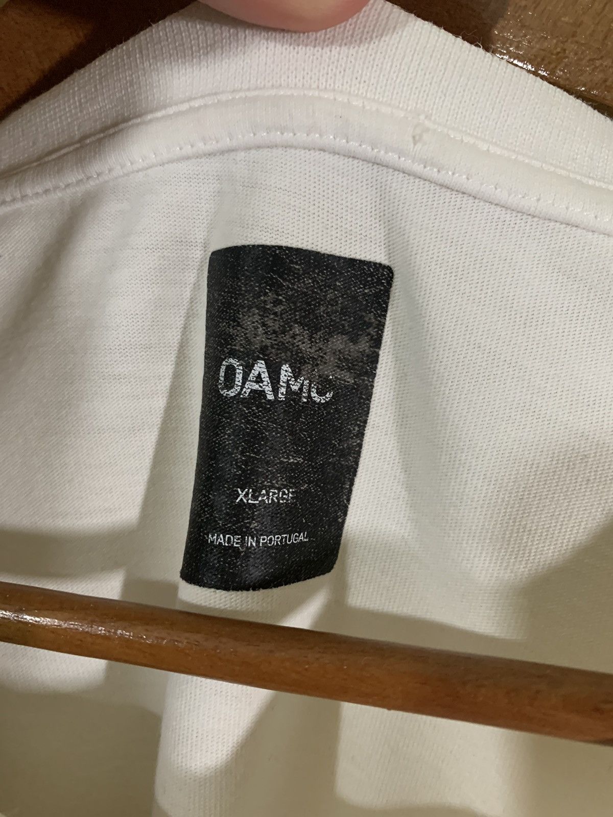 OAMC OAMC Spray Tee “Do you know where you children are?” Size US XL / EU 56 / 4 - 5 Thumbnail