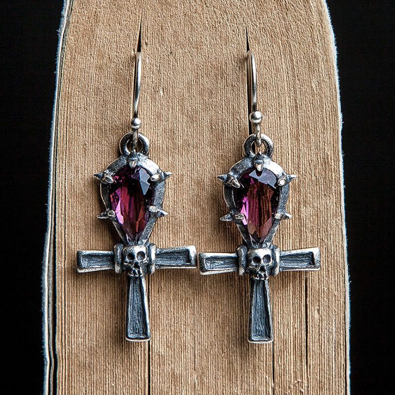 Jewelry (25 Silver Cross Rare Earrings One Pairs Chrome Jewelry Size ONE SIZE - 1 Thumbnail