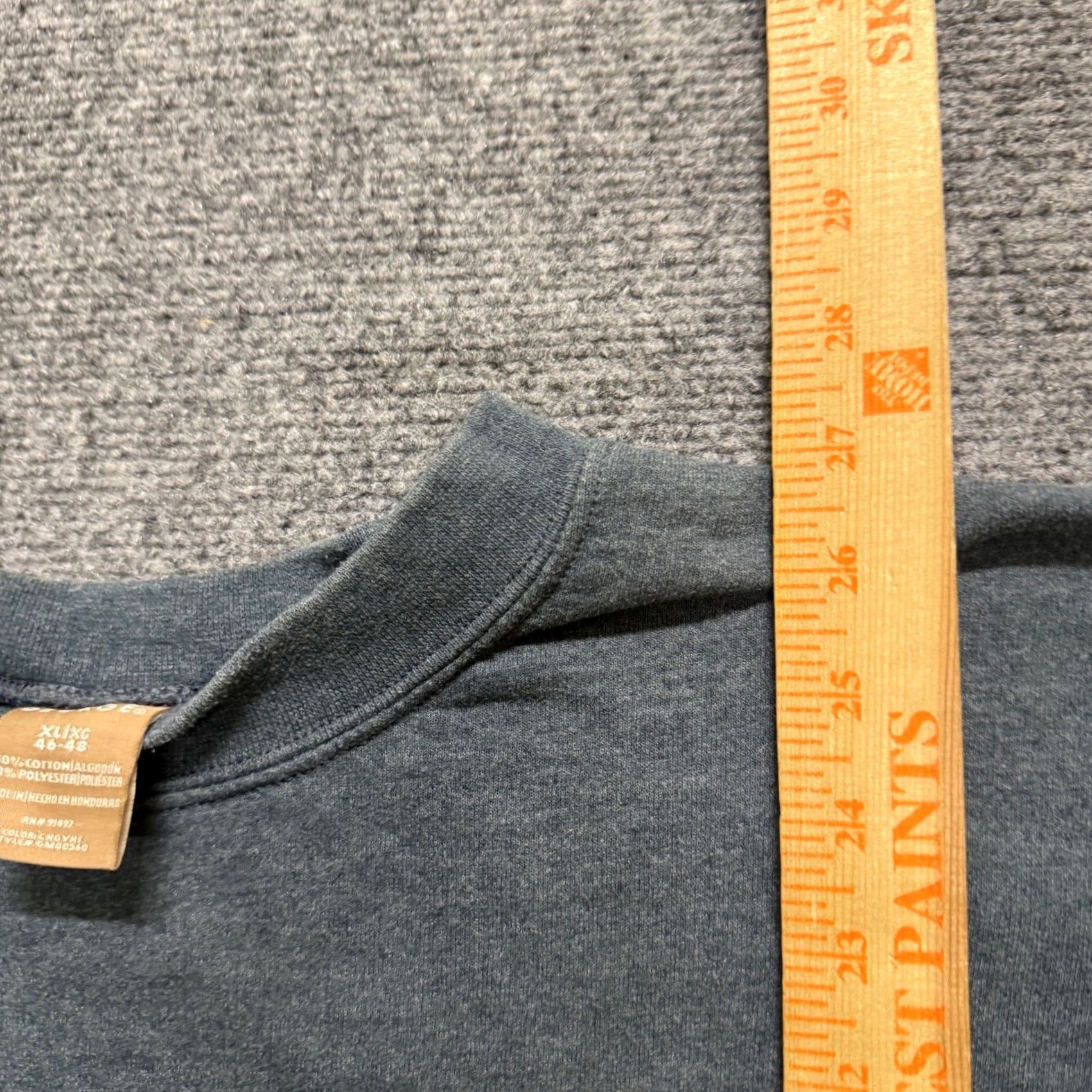 George VINTAGE George Sweatshirt XL Men Gray Cotton Blend Classic Speed Stain Distressing Size US XL / EU 56 / 4 - 5 Thumbnail