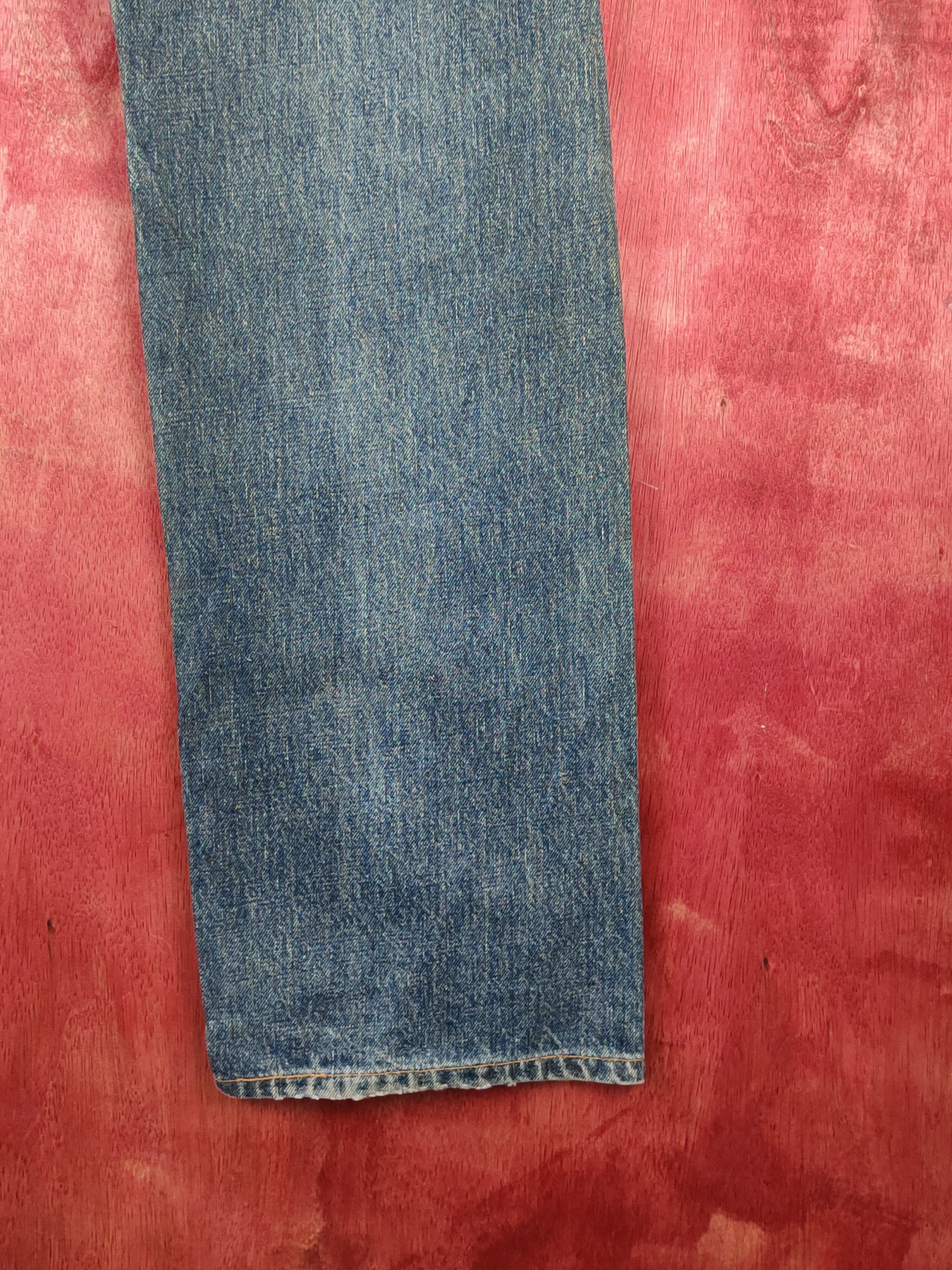 Edwin Edwin Dark Blue Faded distressed ripped jeans Denim #S1607 Size US 31 - 13 Thumbnail