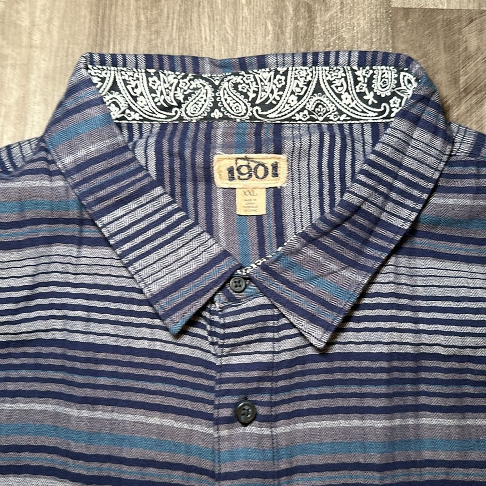 1901 1901 Long Sleeve Button Down - 2XL Size US XXL / EU 58 / 5 - 7 Thumbnail