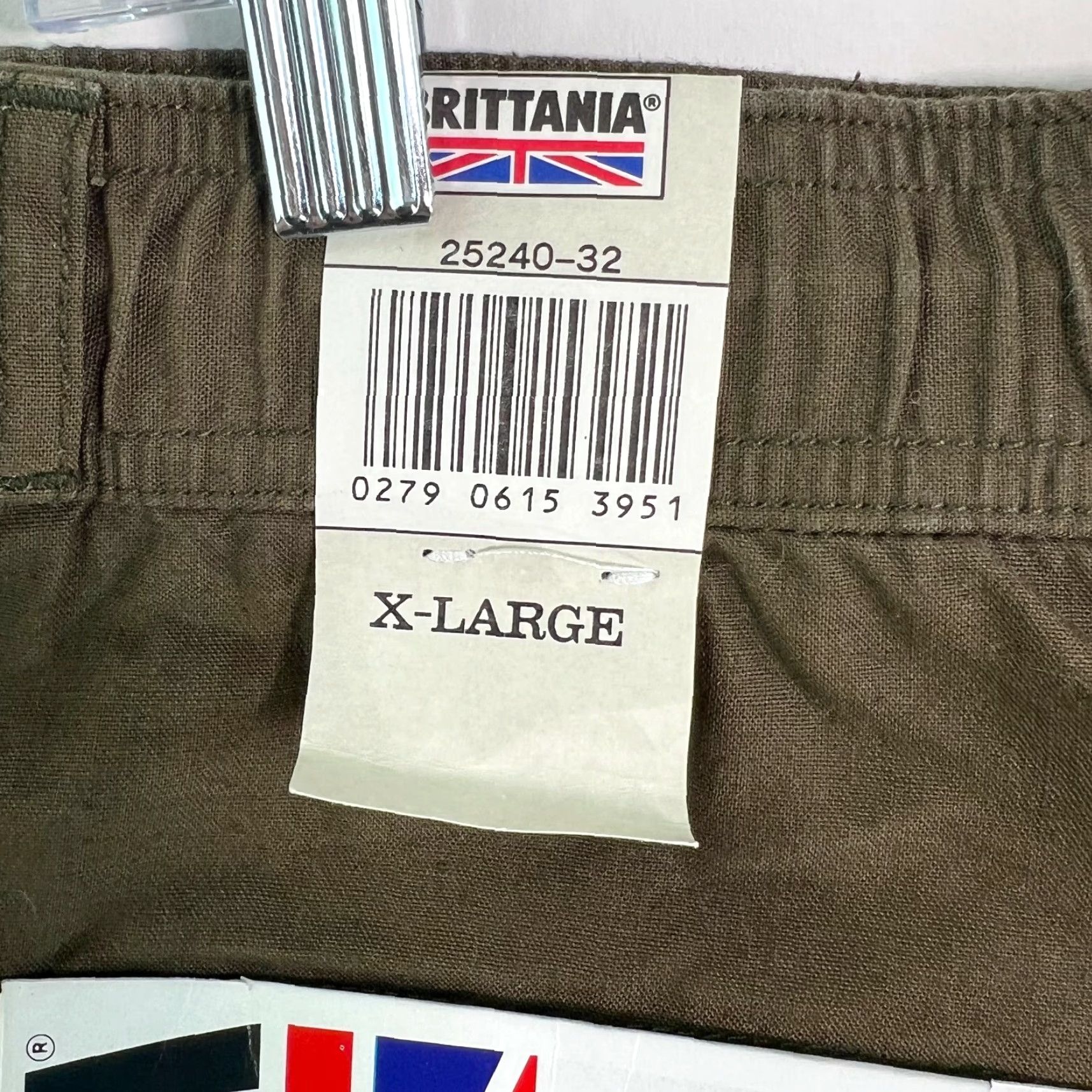 Vintage Britannia Shorts Mens Elastic Waist Casual Brown XL Cotton 5-Pocket 6in Inseam Belt Loops Regular Size XL Men Size US 40 / EU 56 - 7 Thumbnail