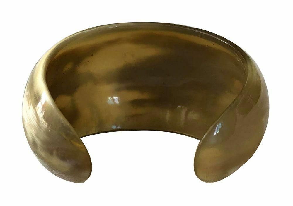 Designer New Textured Cow Horn Bracelet. Size ONE SIZE - 3 Thumbnail
