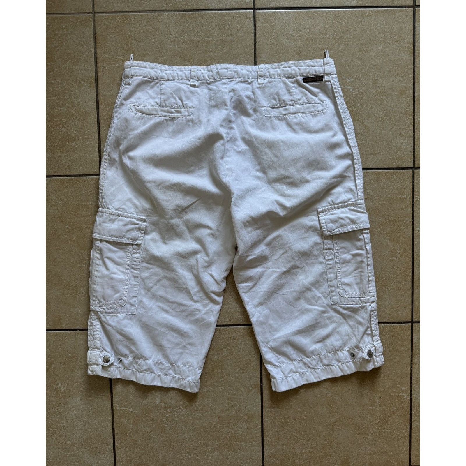 Prada Prada Milano Vintage 2007 Cotton Linen Cargo Shorts Size US 33 - 1 Thumbnail