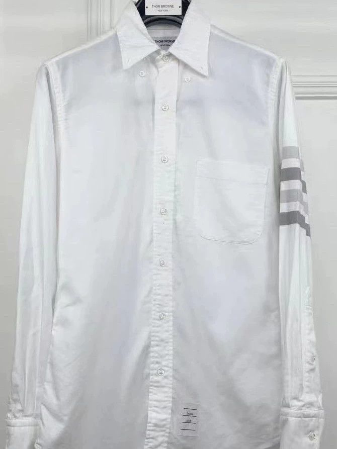 Thom Browne Thom Browne A long sleeve four-barrel shirt Size US M / EU 48-50 / 2 - 1 Thumbnail