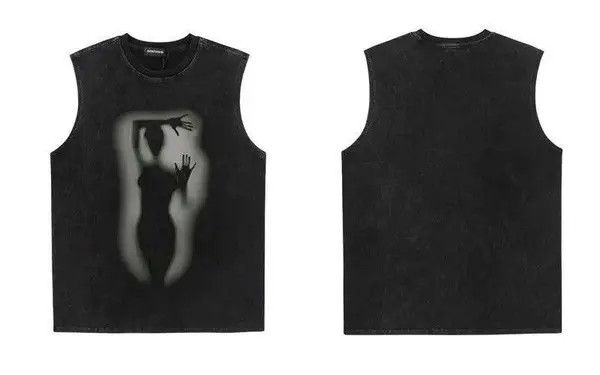 VIBE 90s Design Printed Vintage Tank Top T-Shirt Size US M / EU 48-50 / 2 - 5 Thumbnail