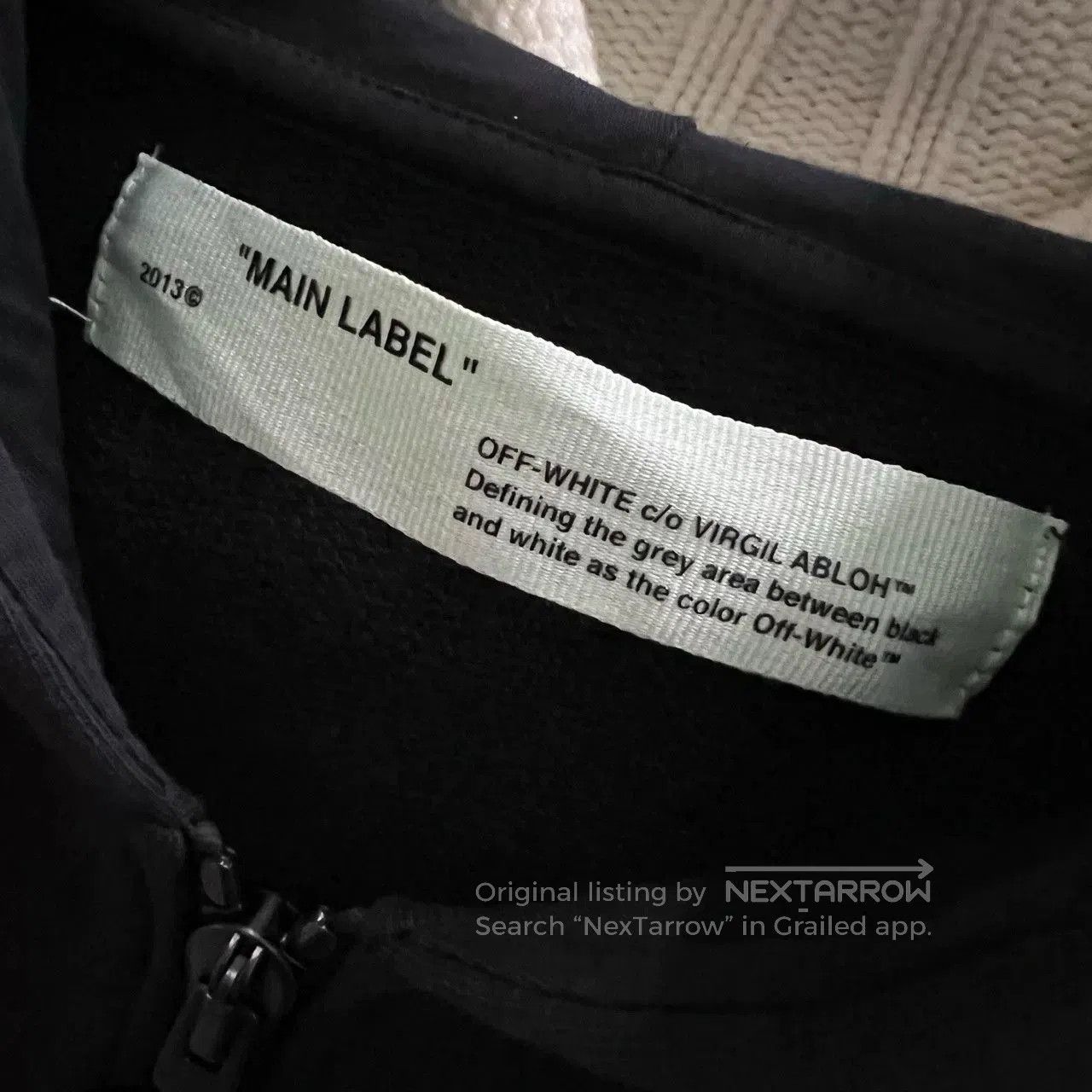 Off-White OFF White Black Floral Zip Hoodie. Size XXS / US 00 / IT 34 - 3 Thumbnail