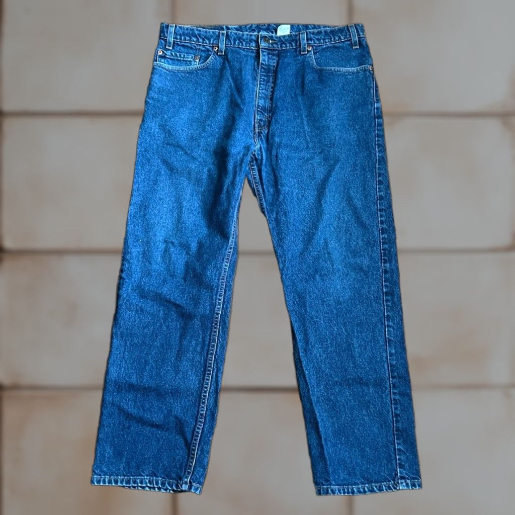 Denime VINTAGE Levi’s 505 Jeans Men’s 40x30 Regular Blue Denim 1990s Mens Size US 40 / EU 56 - 1 Thumbnail