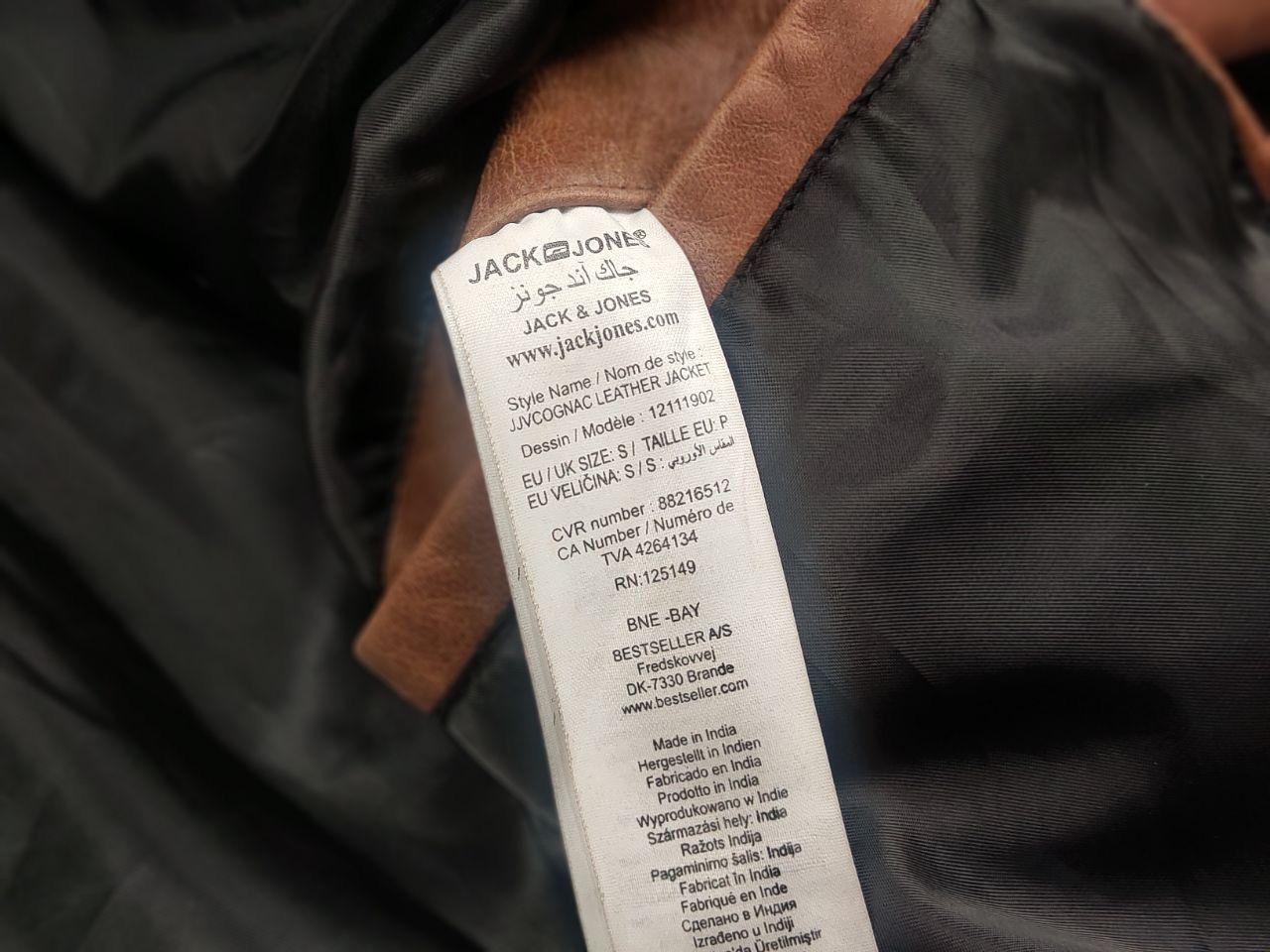 Jack & Jones Vintage jack & jones cognan Perfect Leather brown jacket Size US S / EU 44-46 / 1 - 11 Thumbnail