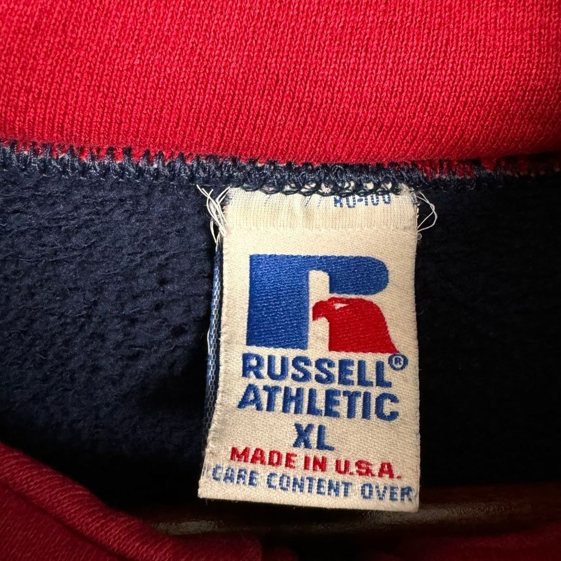 Russell Athletic × Vintage VTG 90s Russell Athletic Q Zip Sweatshirt Sz XL USA Made Size US XL / EU 56 / 4 - 4 Thumbnail