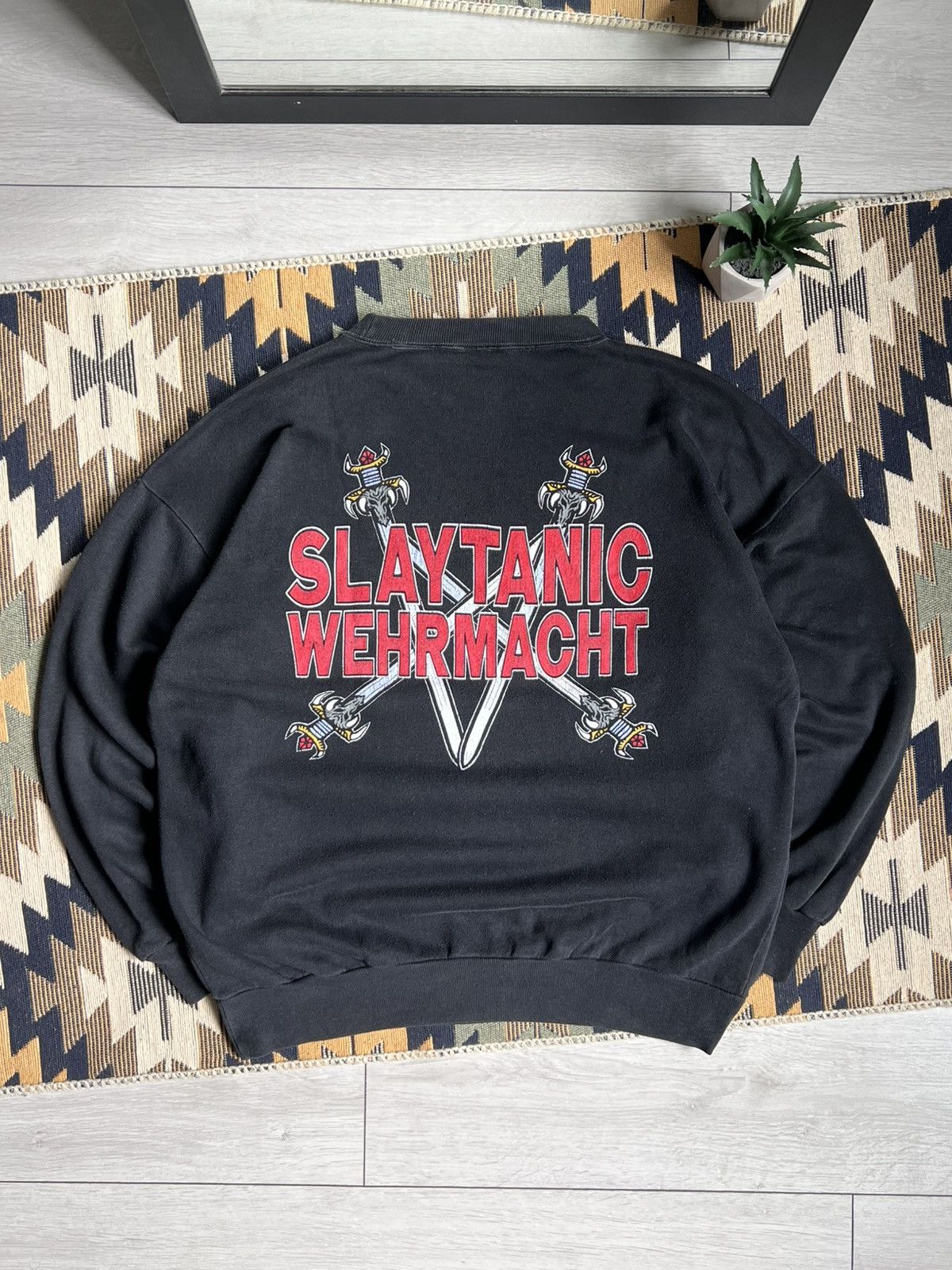 Slayer Vintage Slayer 1984 Slaytanic Wehrmacht Sweatshirt Size US L / EU 52-54 / 3 - 2 Thumbnail
