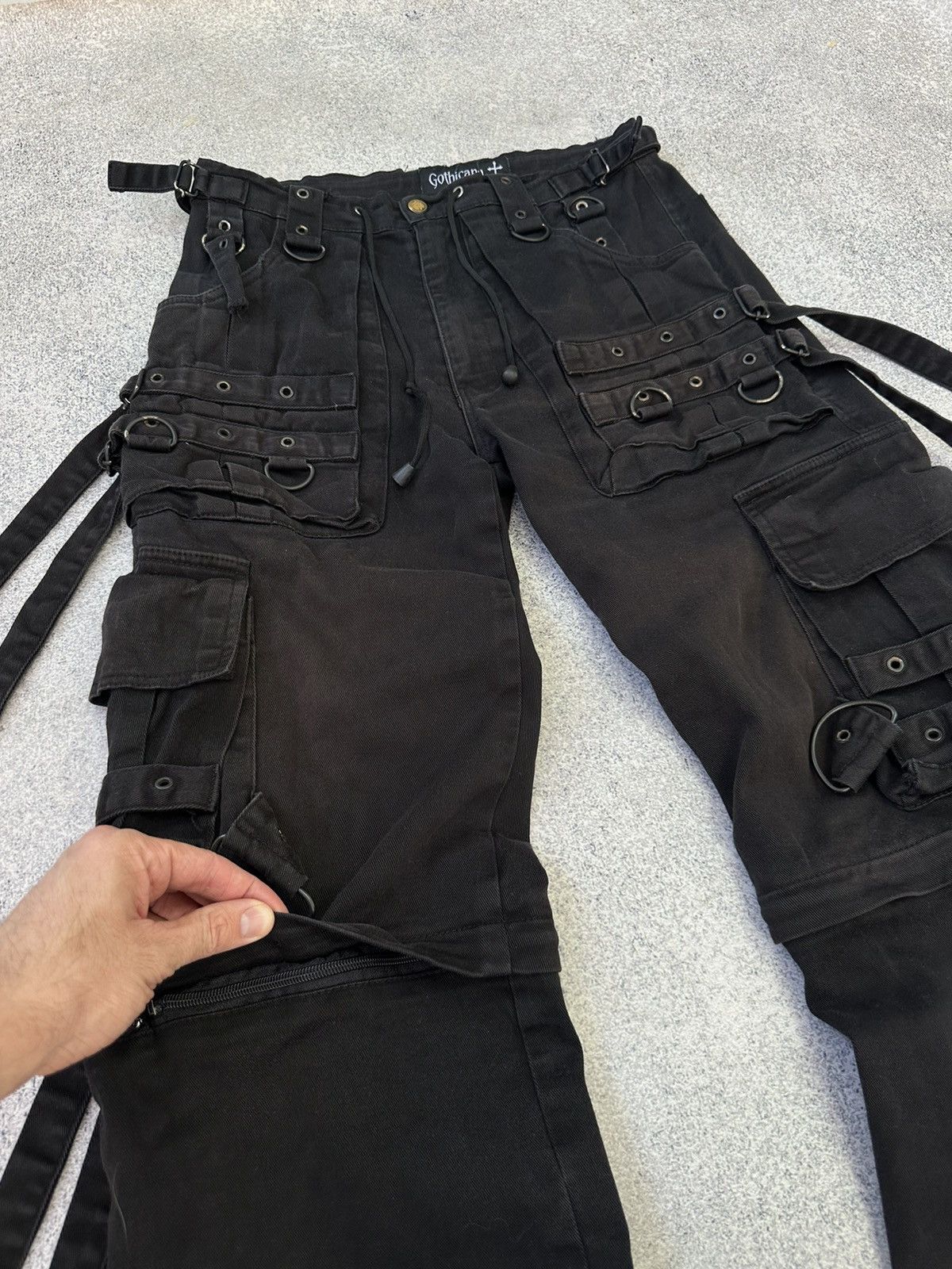 Vintage Vintage Gothicana by Emp Bondage Japanese Cargo Pants Size US 30 / EU 46 - 8 Thumbnail