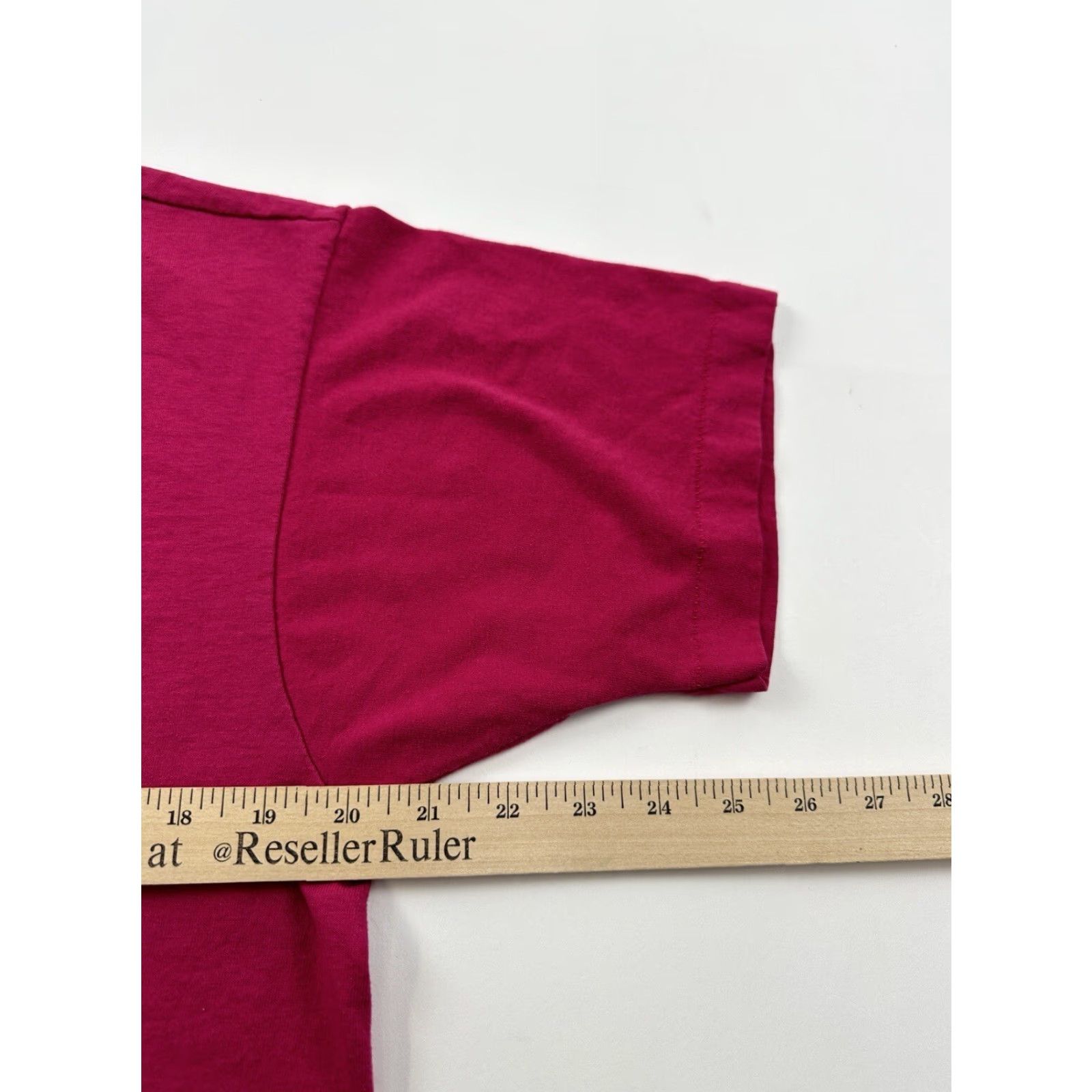Vintage VINTAGE Screen Stars Nurse Shirt Unisex Adults Adult Large L 1992 Red Pink Solid 90s Crew Neck Short Sleeve USA Made Size US L / EU 52-54 / 3 - 7 Thumbnail