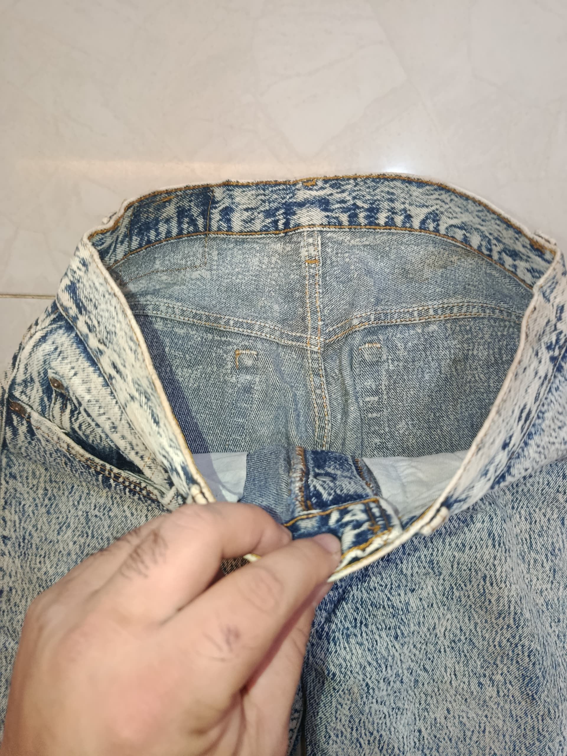 Levi's DISTRESSED LEVIS ACID WASH #522 DENIM Size US 30 / EU 46 - 10 Thumbnail