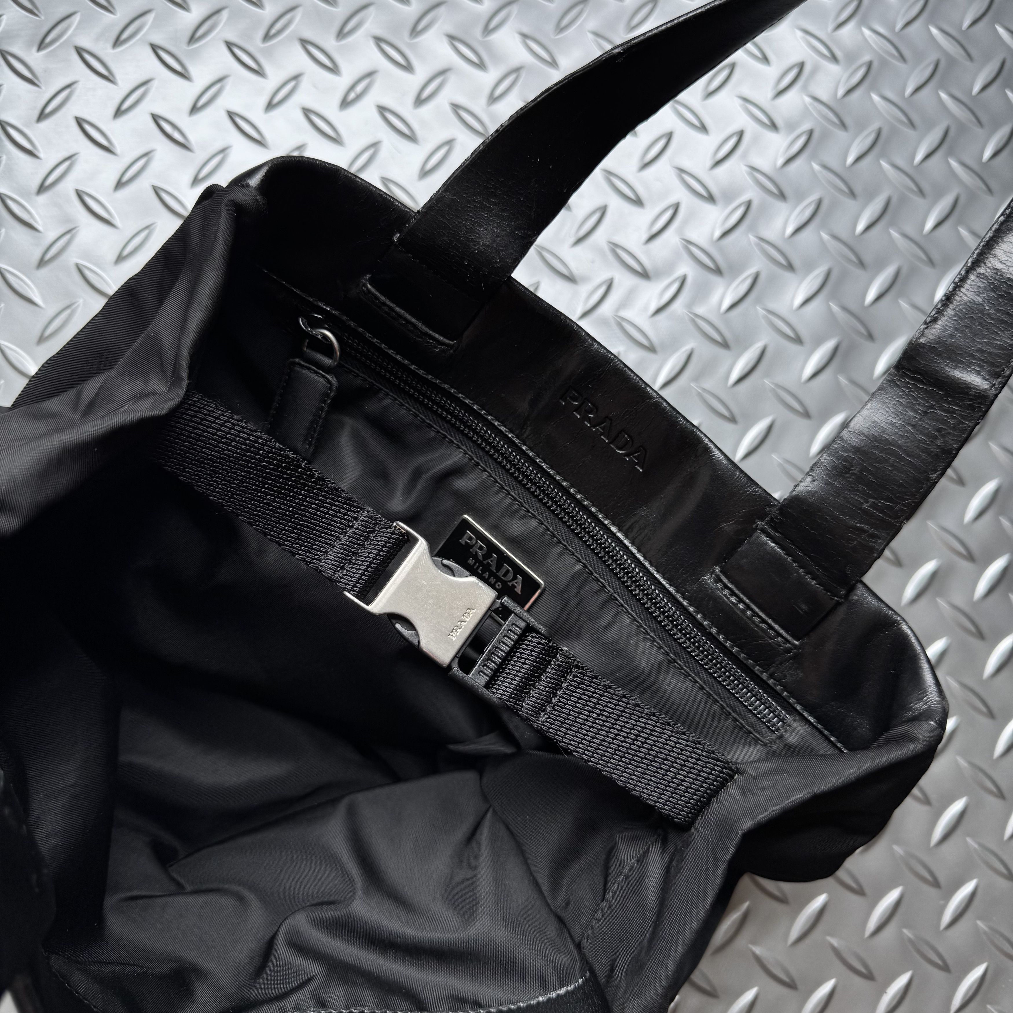 Prada Vintage Prada Nylon Tote Bag Size ONE SIZE - 2 Thumbnail