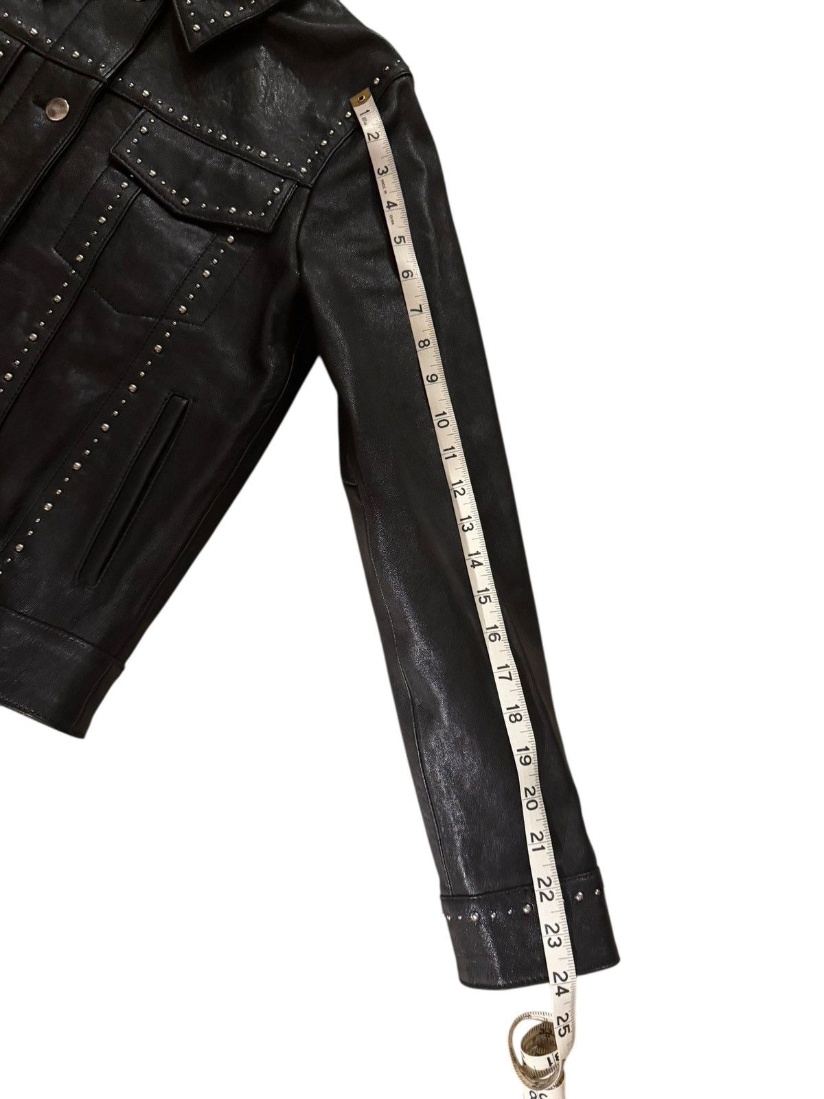 The Kooples $945 THE KOOPLES black Women’s Leather Studded Jacket Jacket Size XS / US 0-2 / IT 36-38 - 4 Thumbnail