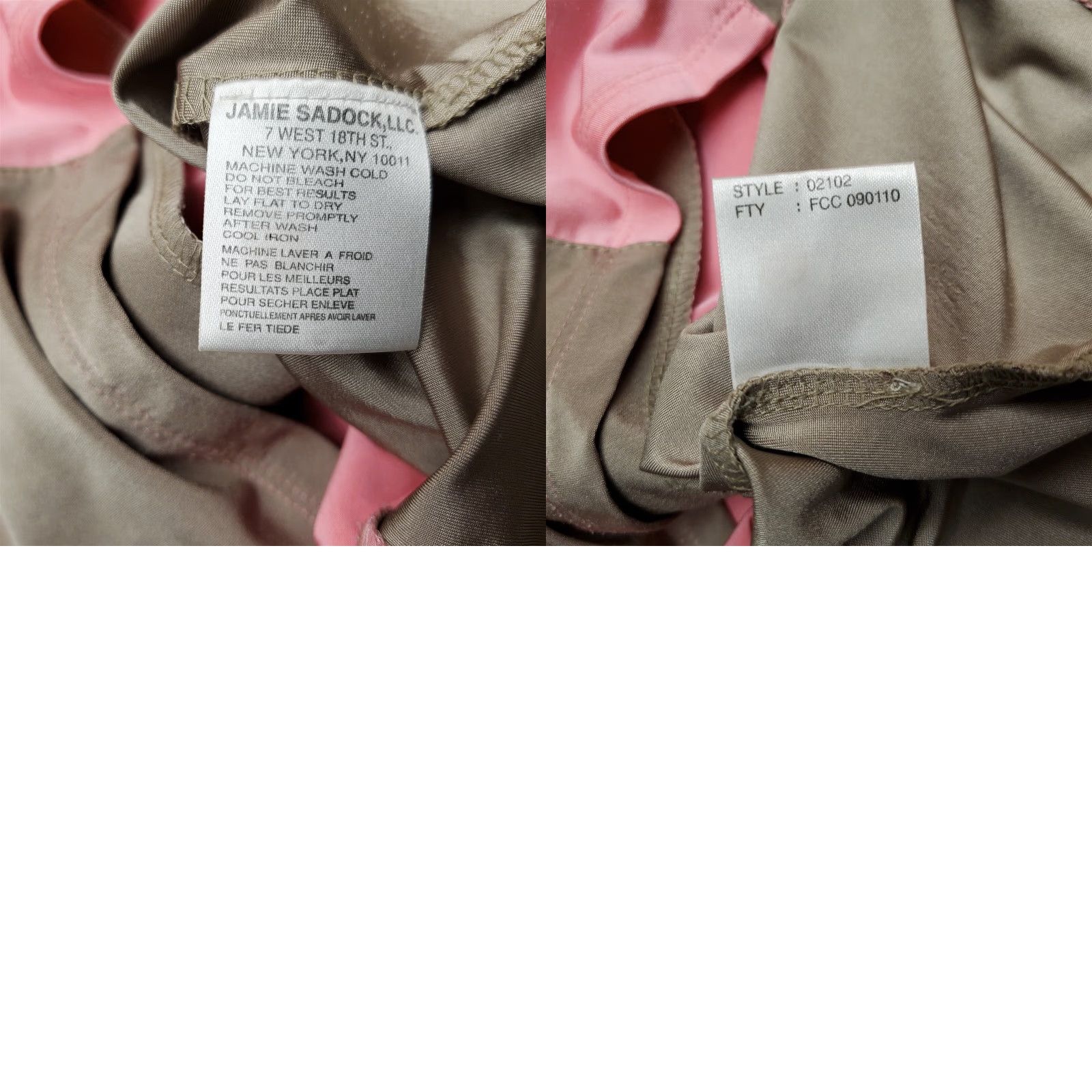 Vintage VINTAGE Jami Sadock Shirt Women Small Pink Brown Full Zip Performance Stretch Blend Golf Size S / US 4 / IT 40 - 9 Thumbnail