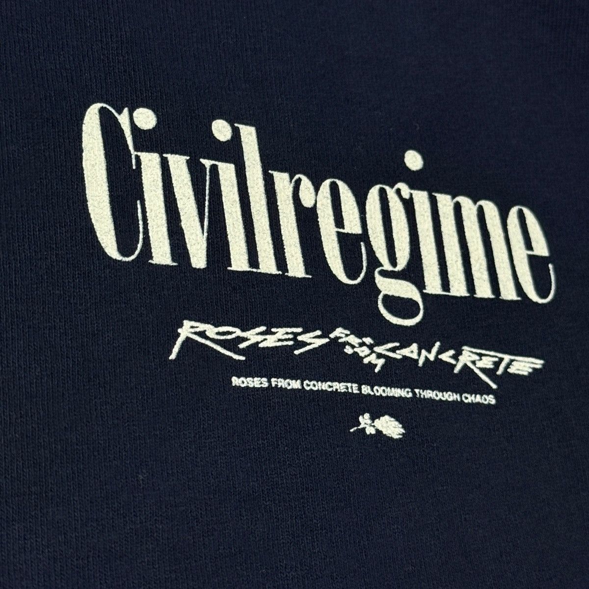 Civil Regime Civil Regime Roses From Concrete Navy Tee Size US L / EU 52-54 / 3 - 4 Thumbnail
