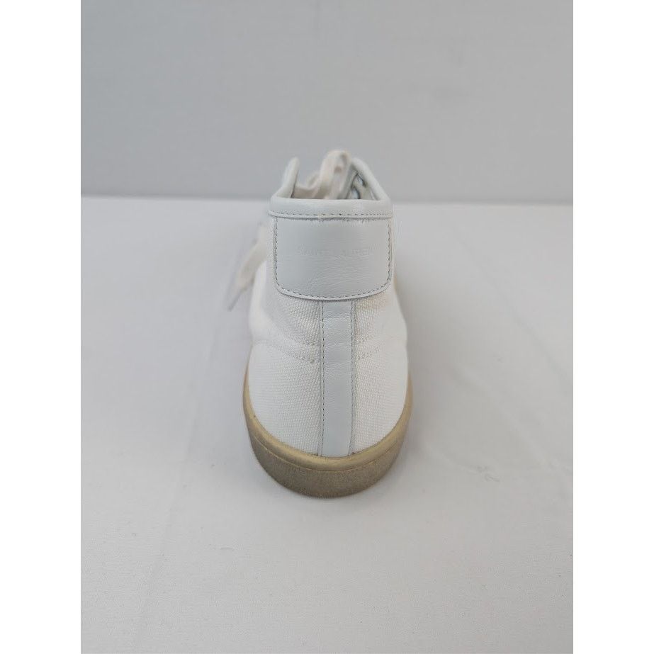Saint Laurent Paris o1rshd1 Mid-Top Sneakers in Off-White Size US 12 / EU 45 - 16 Thumbnail