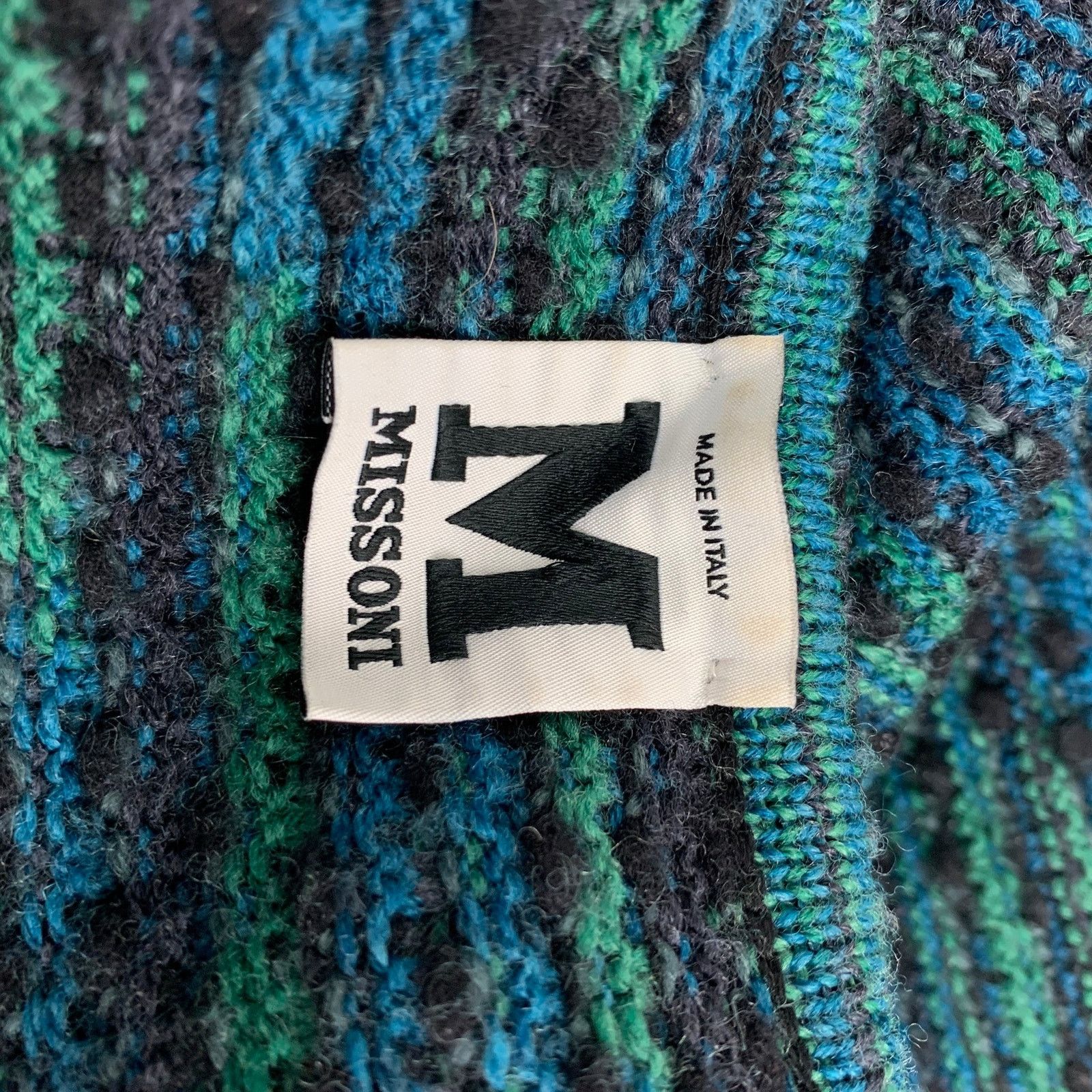Other M MISSONI Size 10 Charcoal Green Knit Wool Blend Coat Size L / US 10 / IT 46 - 6 Thumbnail