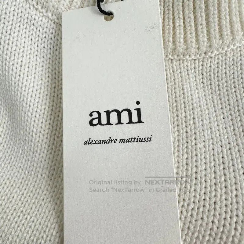 AMI AMI Cream Wool Sweater with Heart Design . Size S / US 4 / IT 40 - 5 Thumbnail