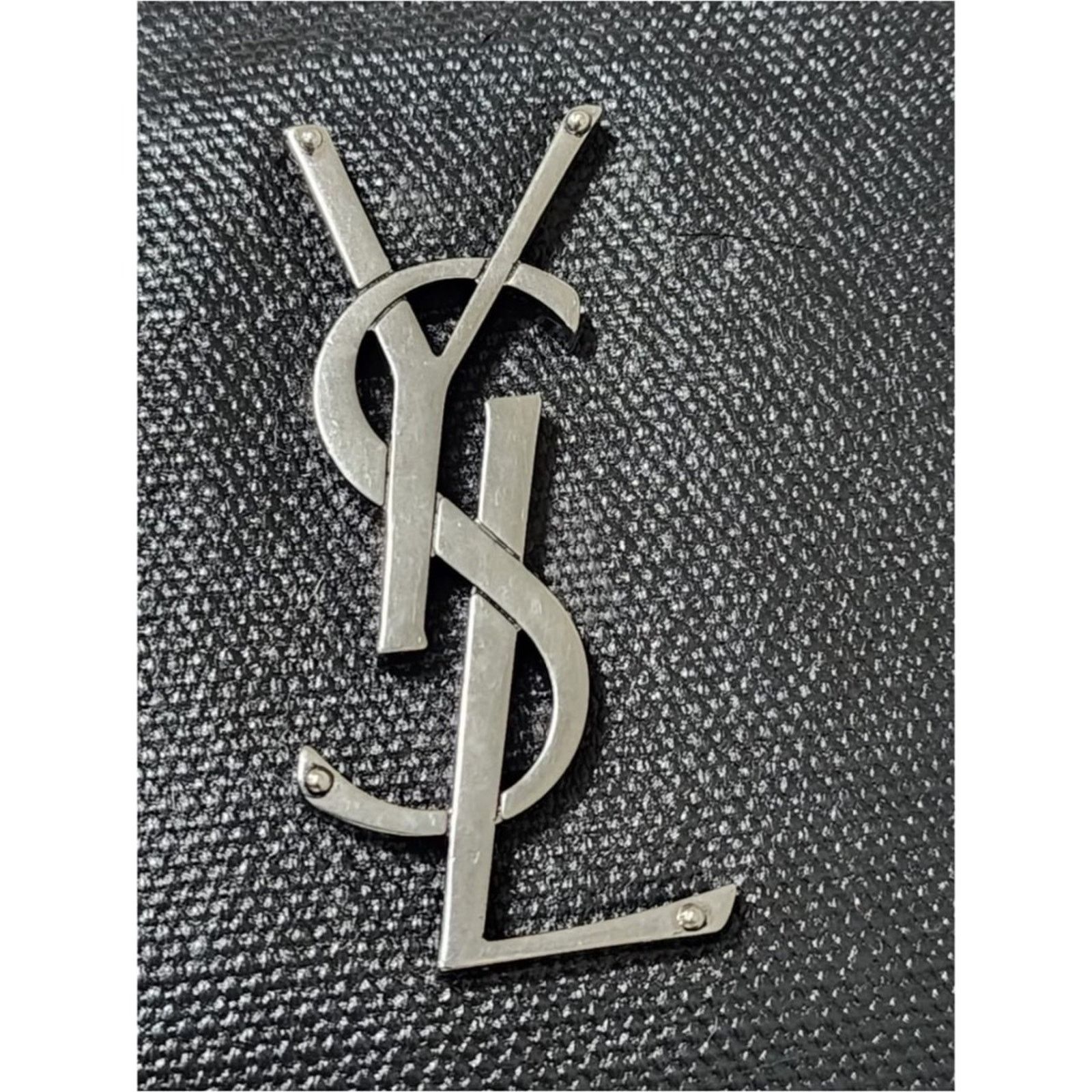 Yves Saint Laurent YVES SAINT LAURENT Lou Camera Raffia Canvas Crossbody Bag Bk Size ONE SIZE - 3 Thumbnail