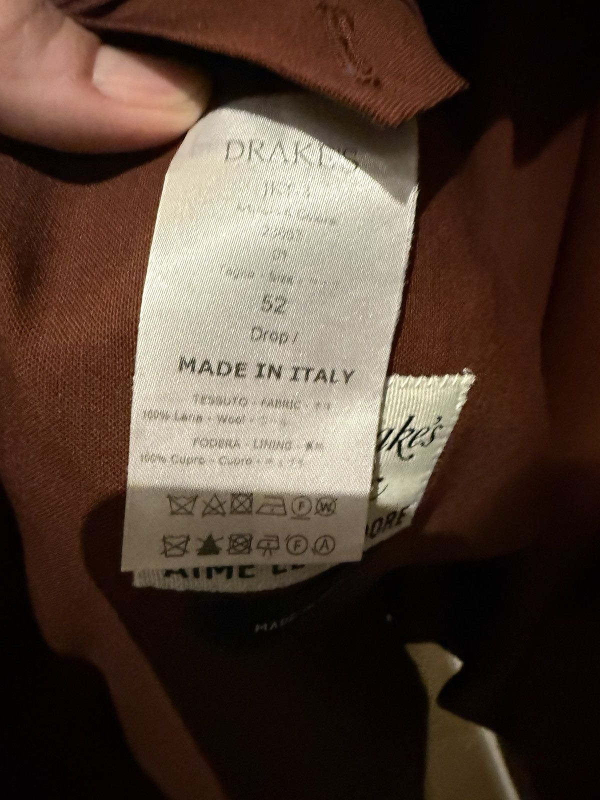 Aime Leon Dore × Drake's Single Breasted Wool Fresco Suit Size 44R - 4 Thumbnail
