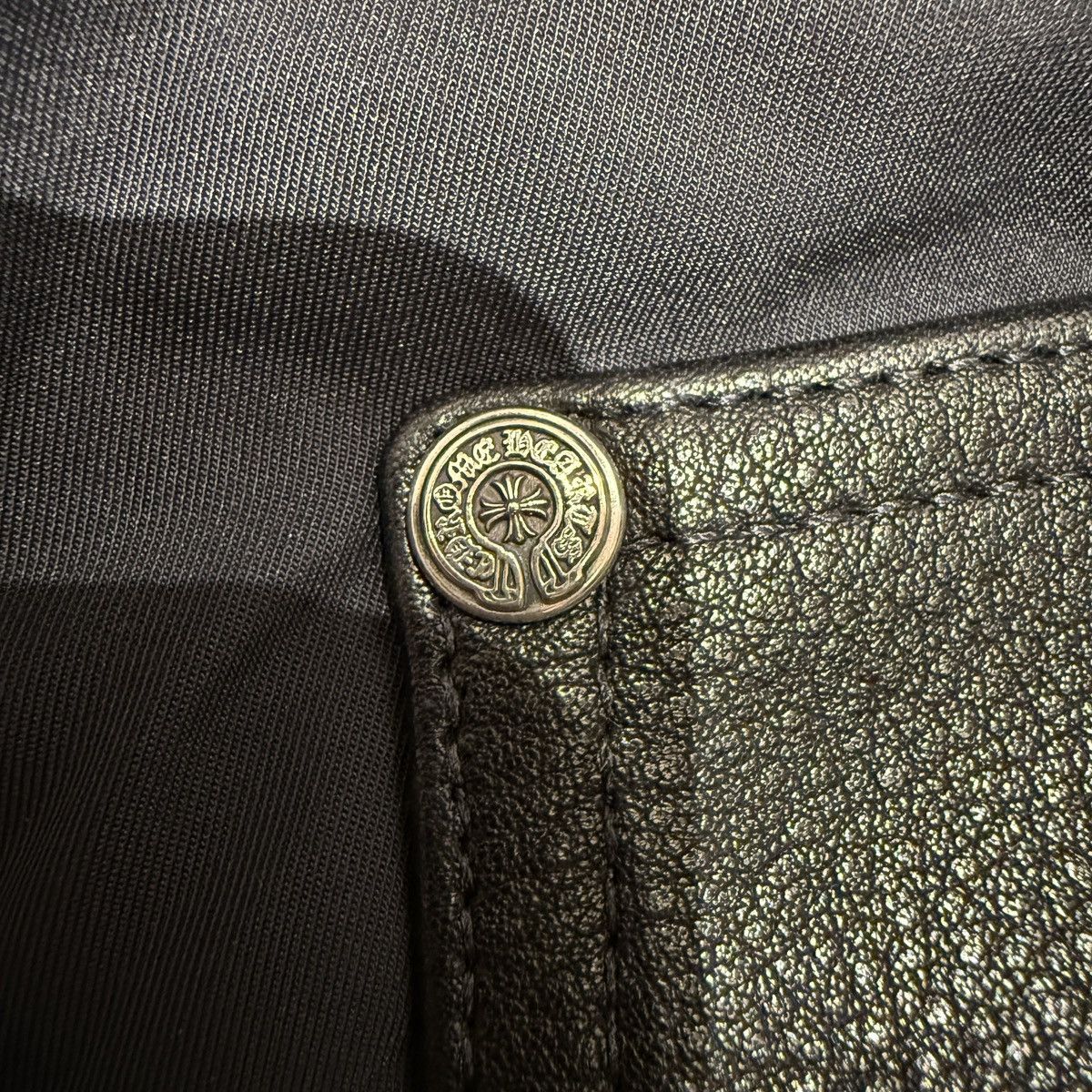 Chrome Hearts Chrome Hearts Black Nylon & Leather Carpenter Short size 33 Size US 33 - 6 Thumbnail