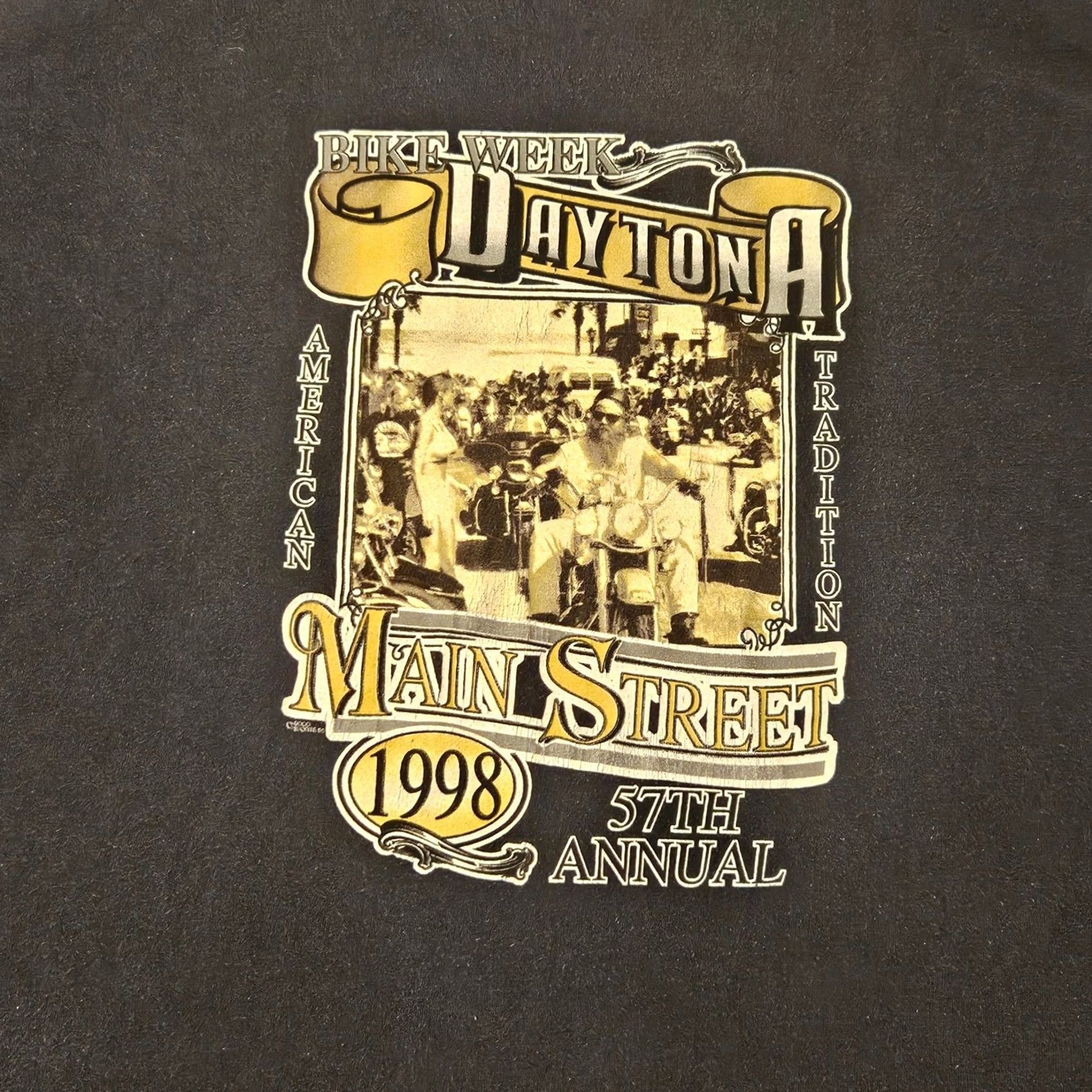 Delta Delta Bike Week 1998 Daytona Beach Florida Shirt Black 2XL Size US XXL / EU 58 / 5 - 3 Thumbnail