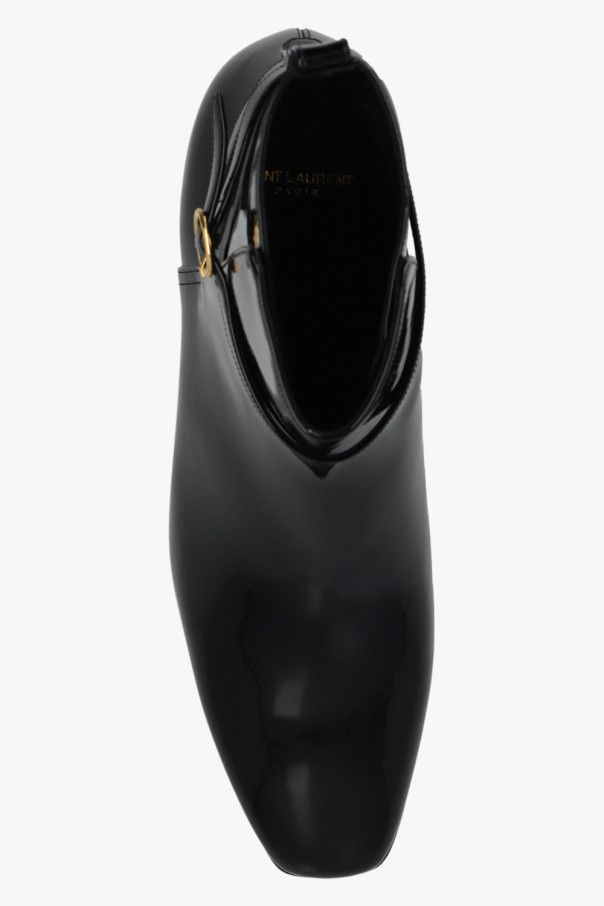 Saint Laurent Paris o1s1wg111224 Terry Heeled Ankle Boots in Black Size US 9 / EU 42 - 4 Thumbnail