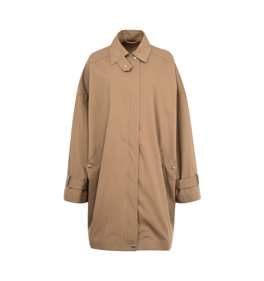 Toteme o1h1sh11225 Oversized Trench Jacket in Brown Size XXS / US 00 / IT 34 - 1 Thumbnail